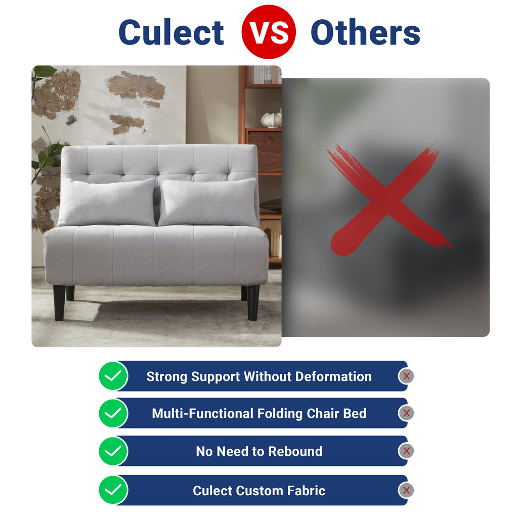 Two-Person Folding Sofa Bed CCD-01 Gray