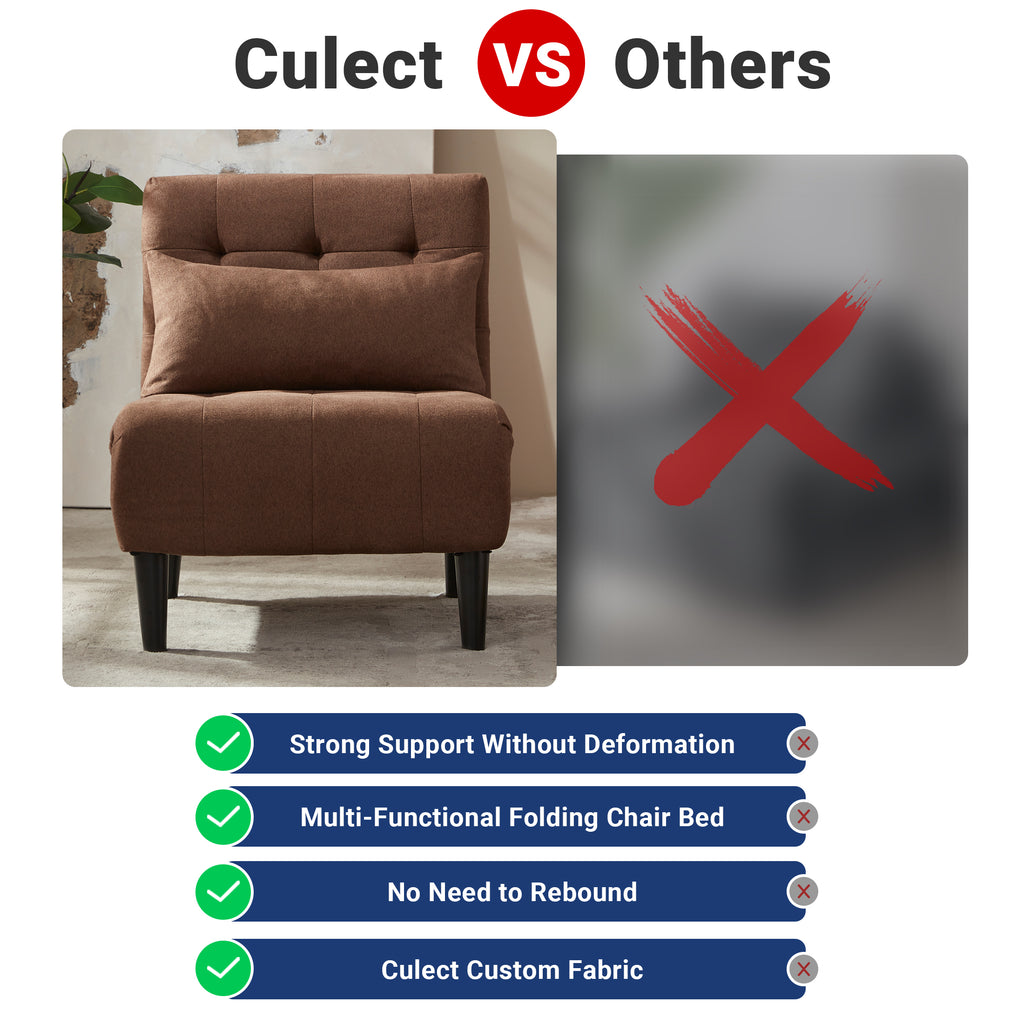 Single-Person Folding Sofa Bed CCS-01 Brown