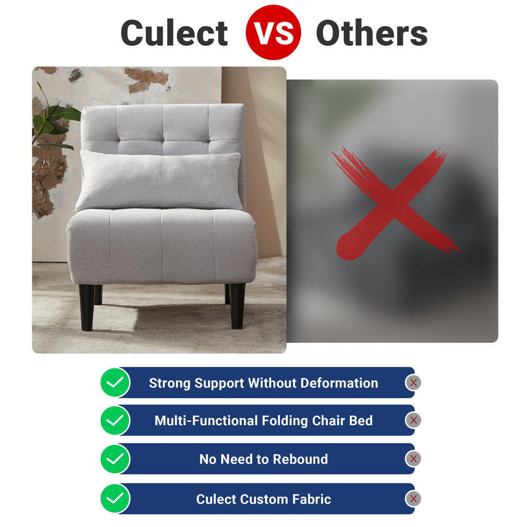 Single-Person Folding Sofa Bed CCS-01 Gray