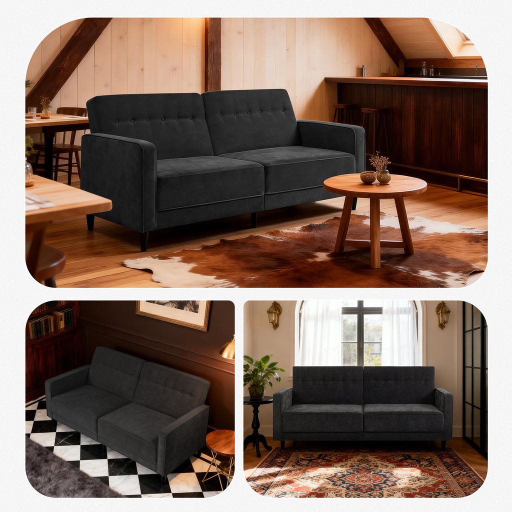 Adjustable Recliner Sofa Bed FS-01 Black