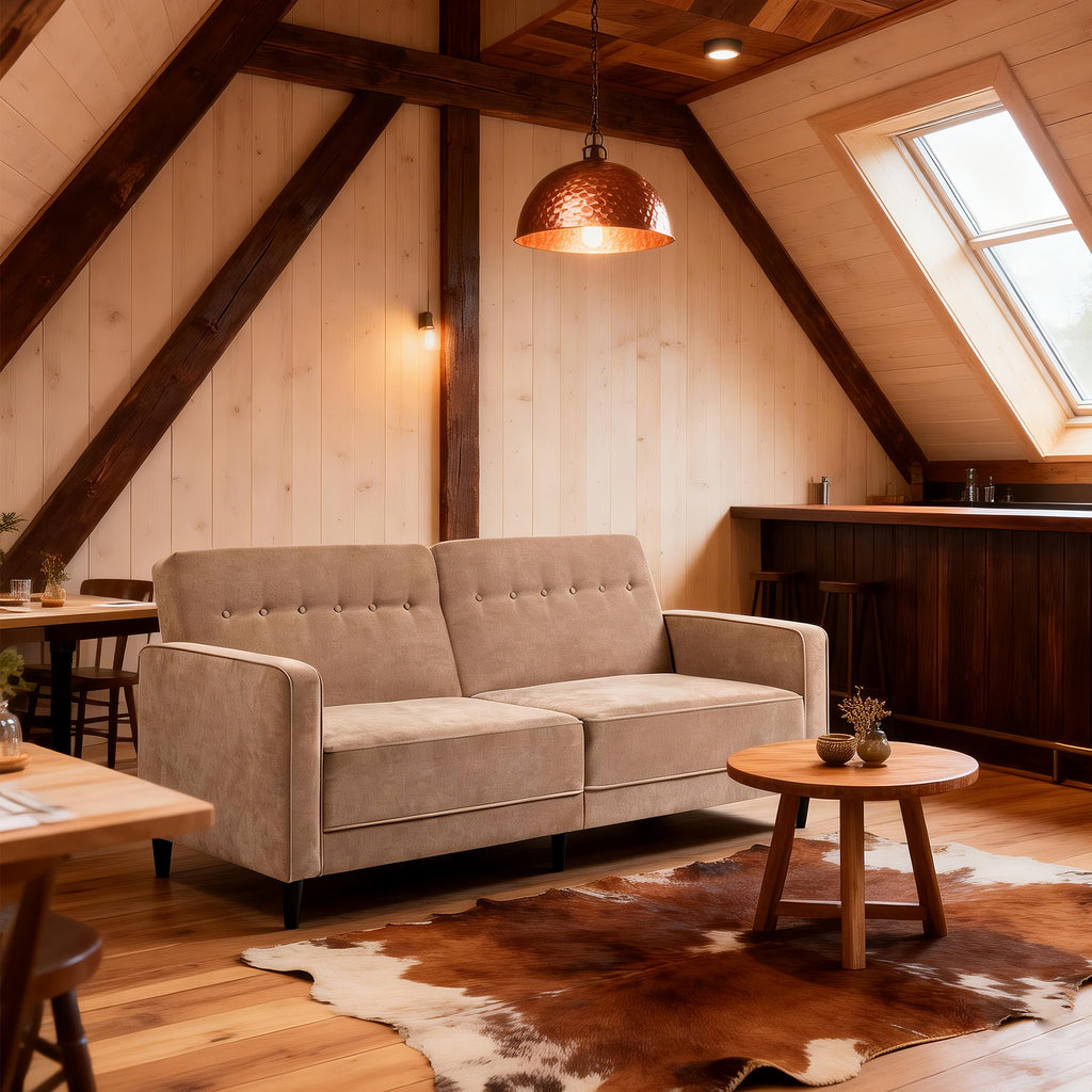 Adjustable Recliner Sofa Bed FS-01 Beige