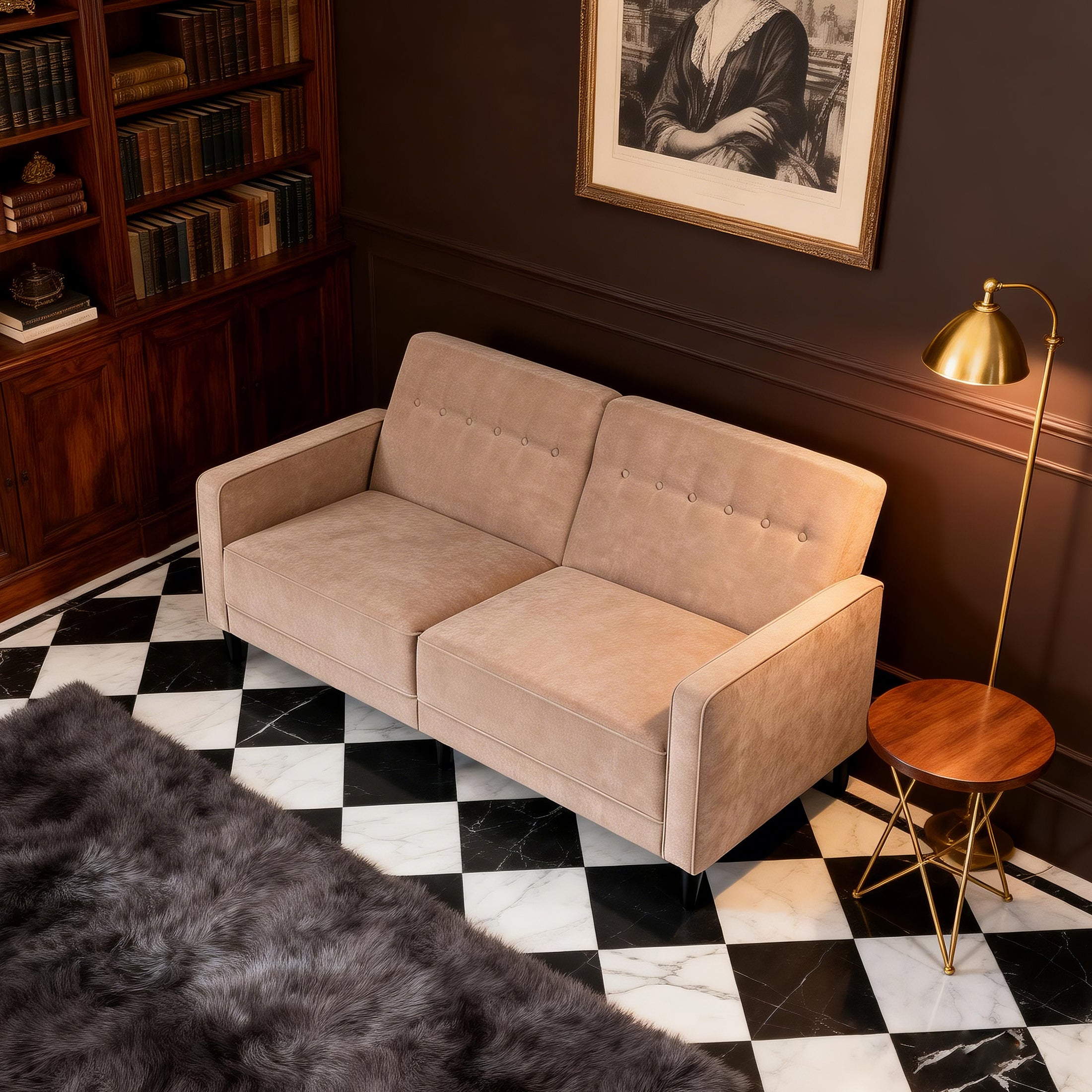 Adjustable Recliner Sofa Bed FS-01 Beige