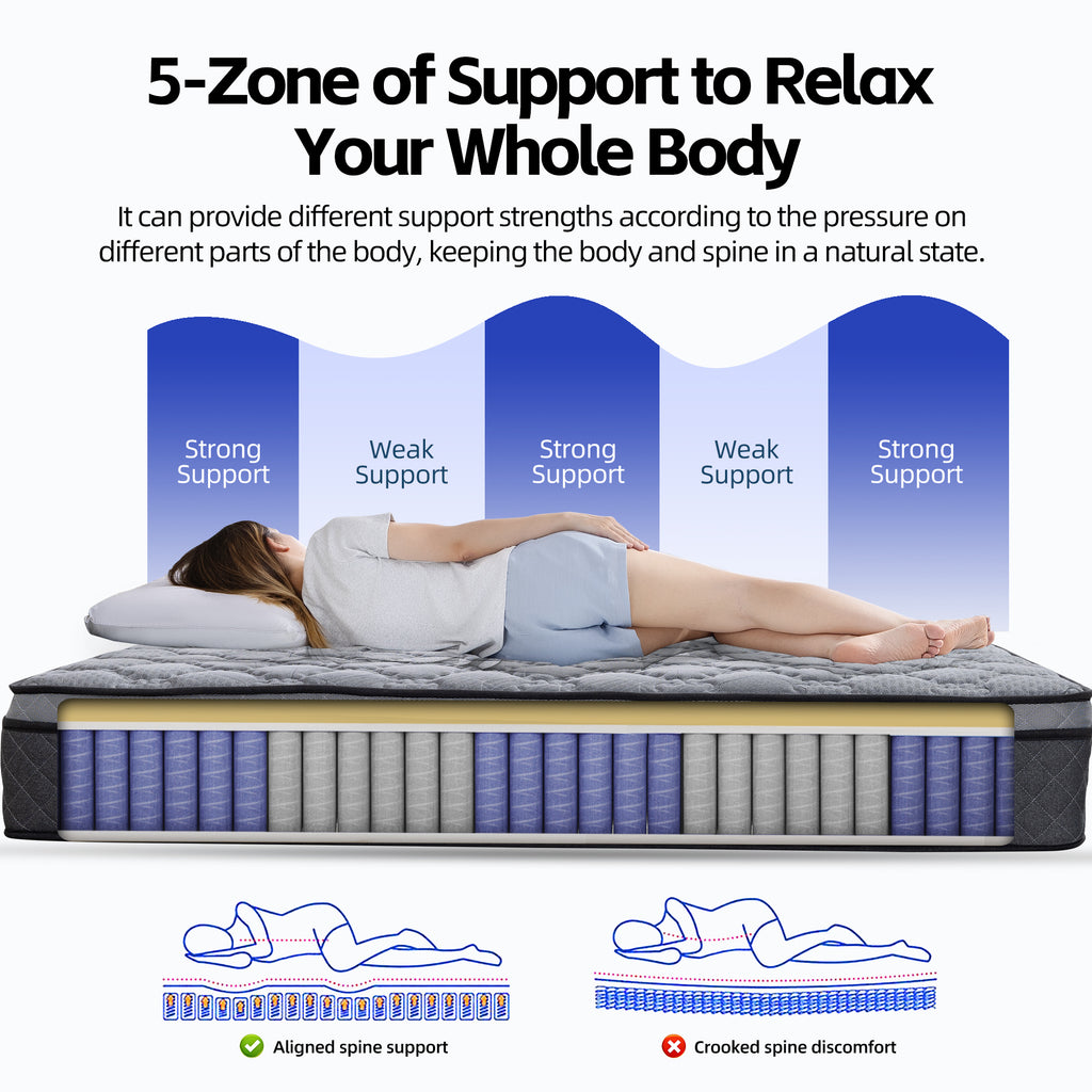 12 Inch Memory Foam Hybrid Mattress