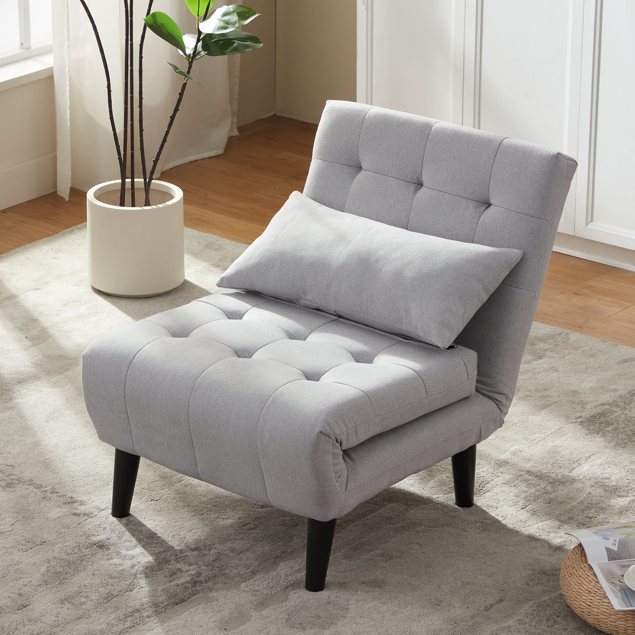 Single-Person Folding Sofa Bed CCS-01 Gray