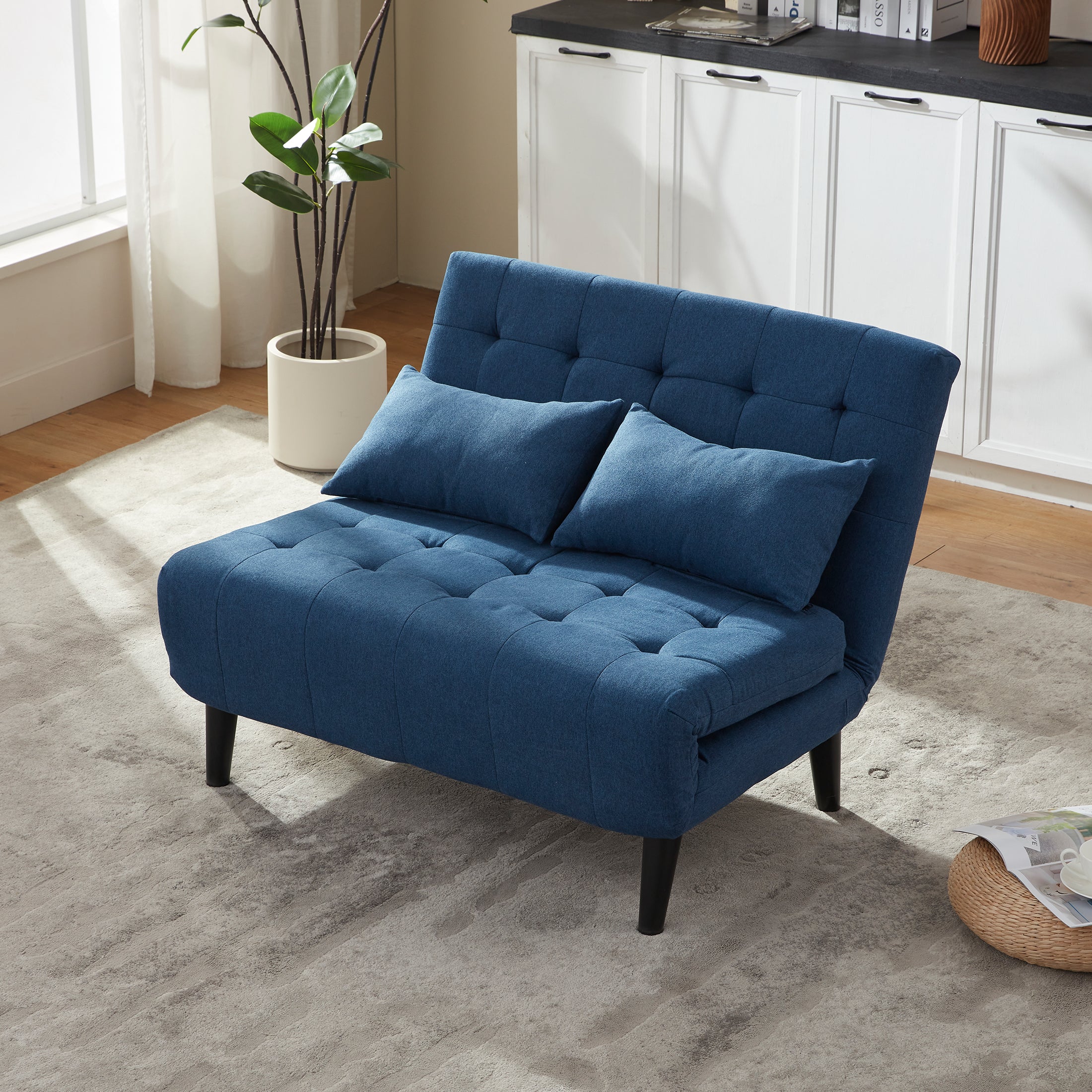 Two-Person Folding Sofa Bed CCD-01 Blue