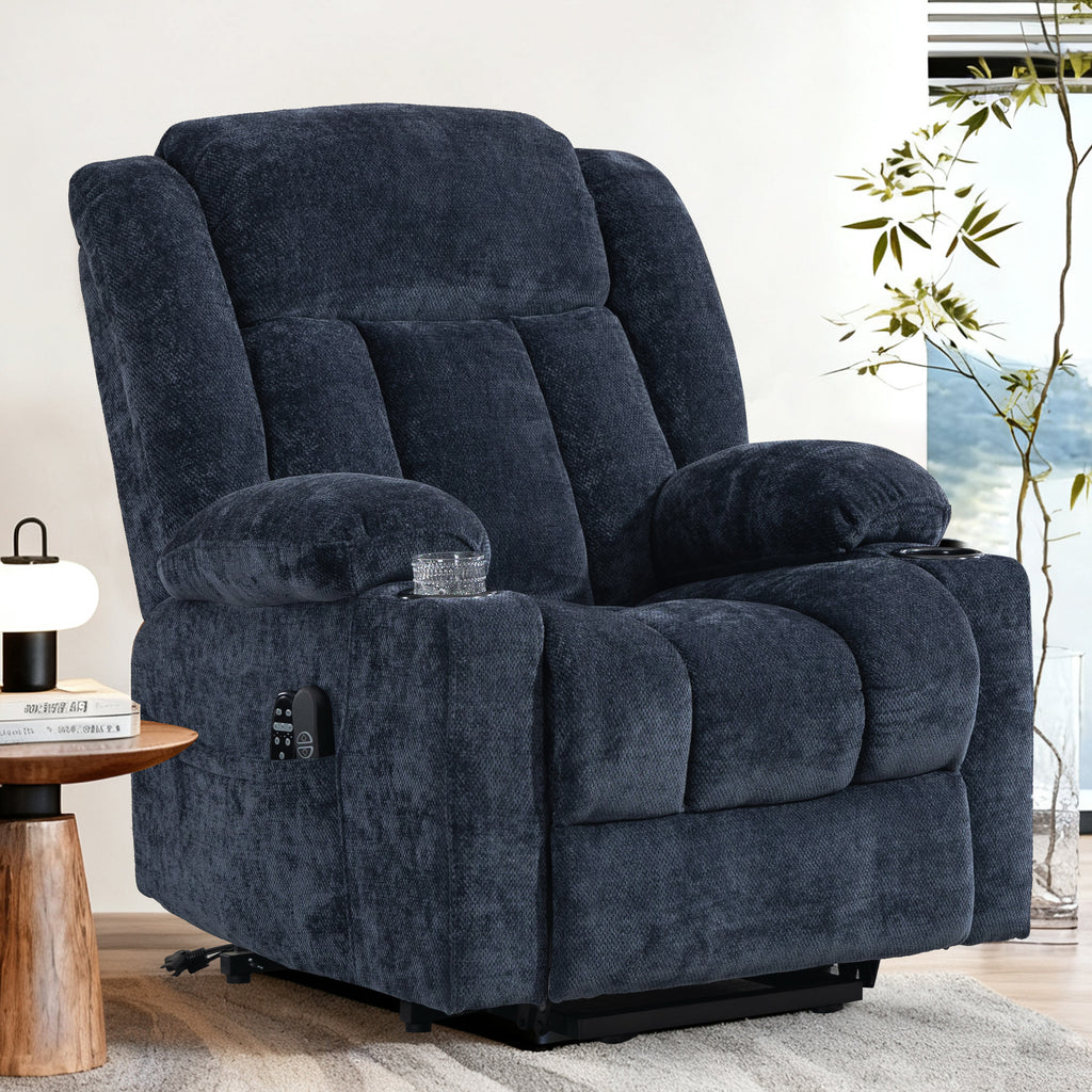 Electric Lift Recliner ES-01 Navy Blue