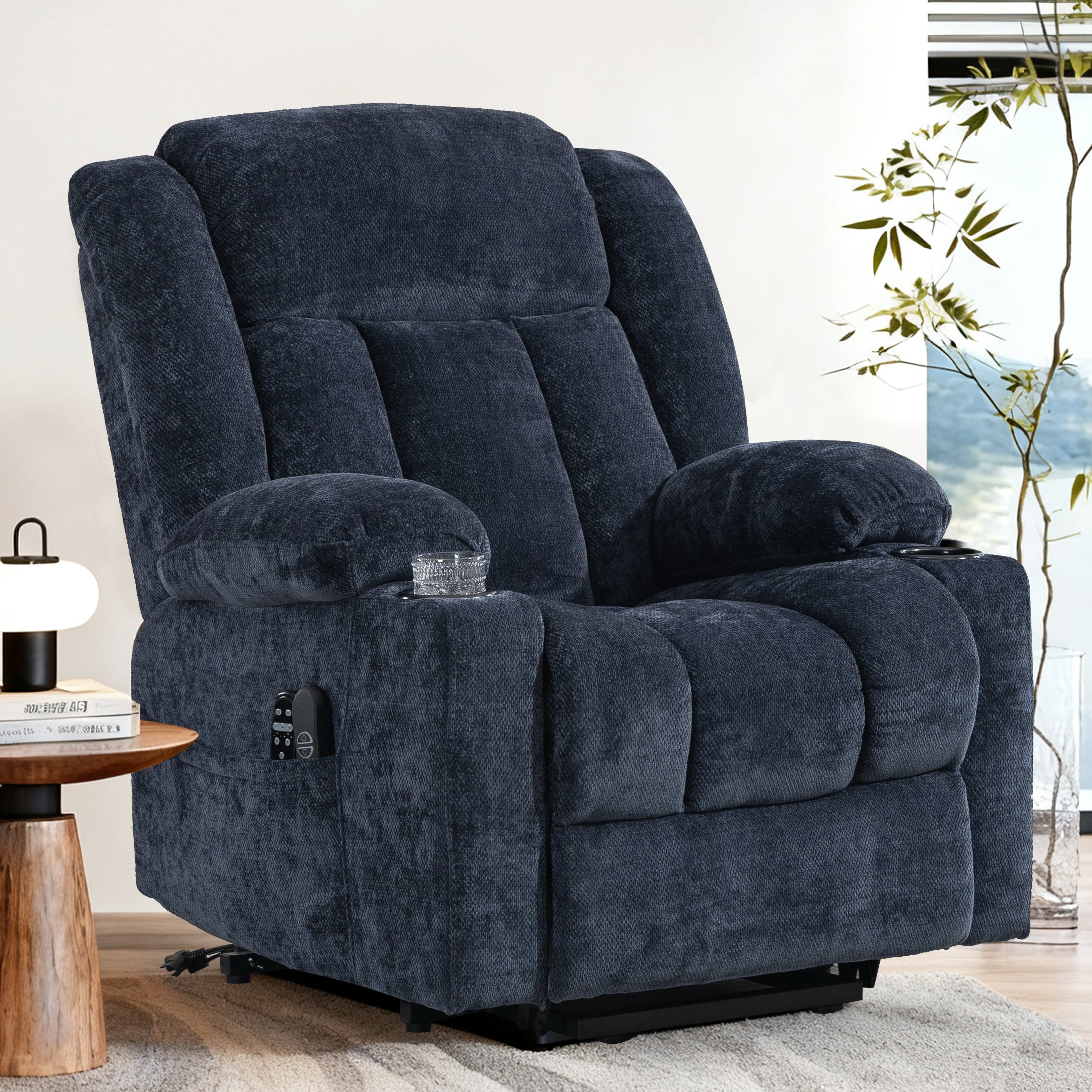 Electric Lift Recliner ES-01 Navy Blue