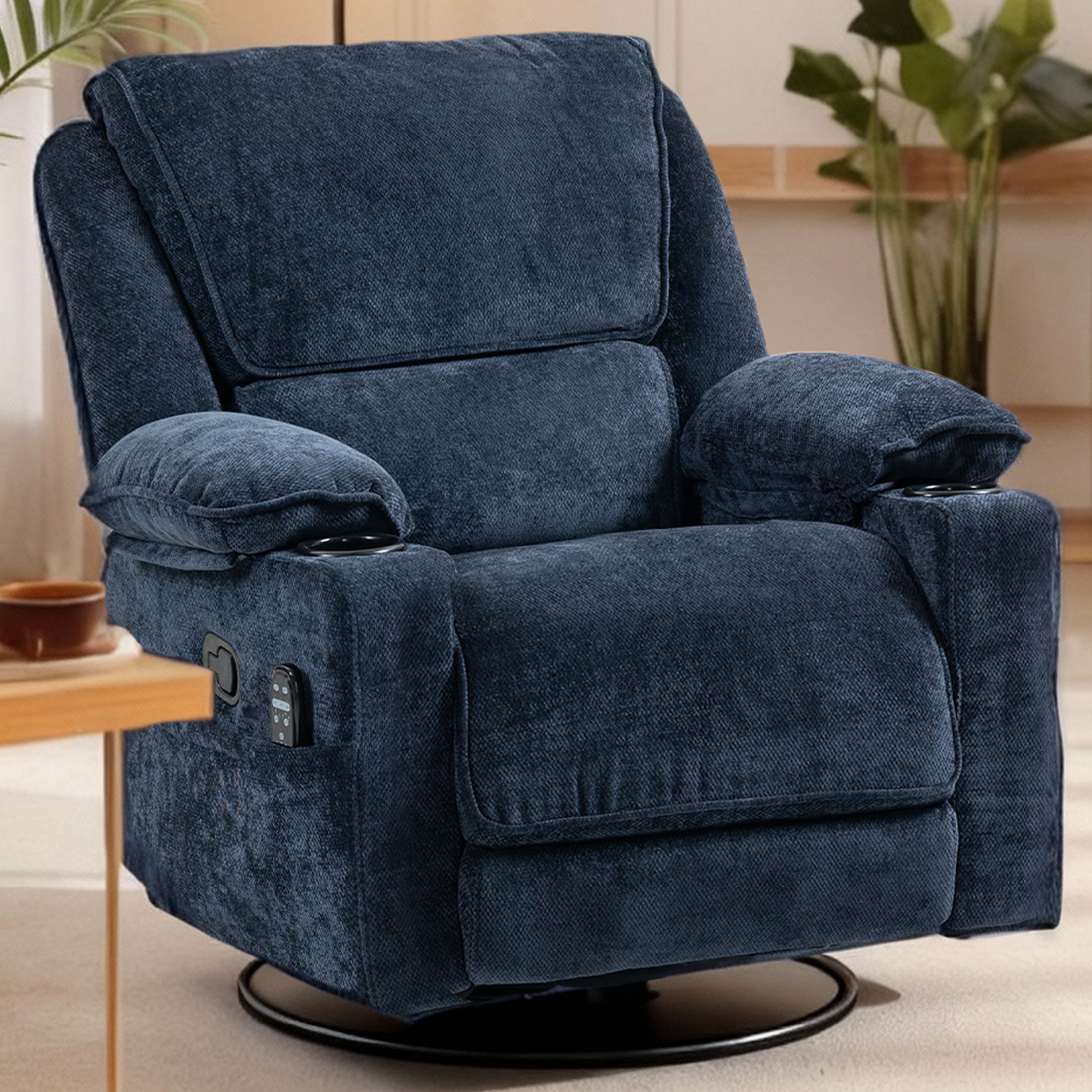 Manual Recliner HO-01 Navy Blue