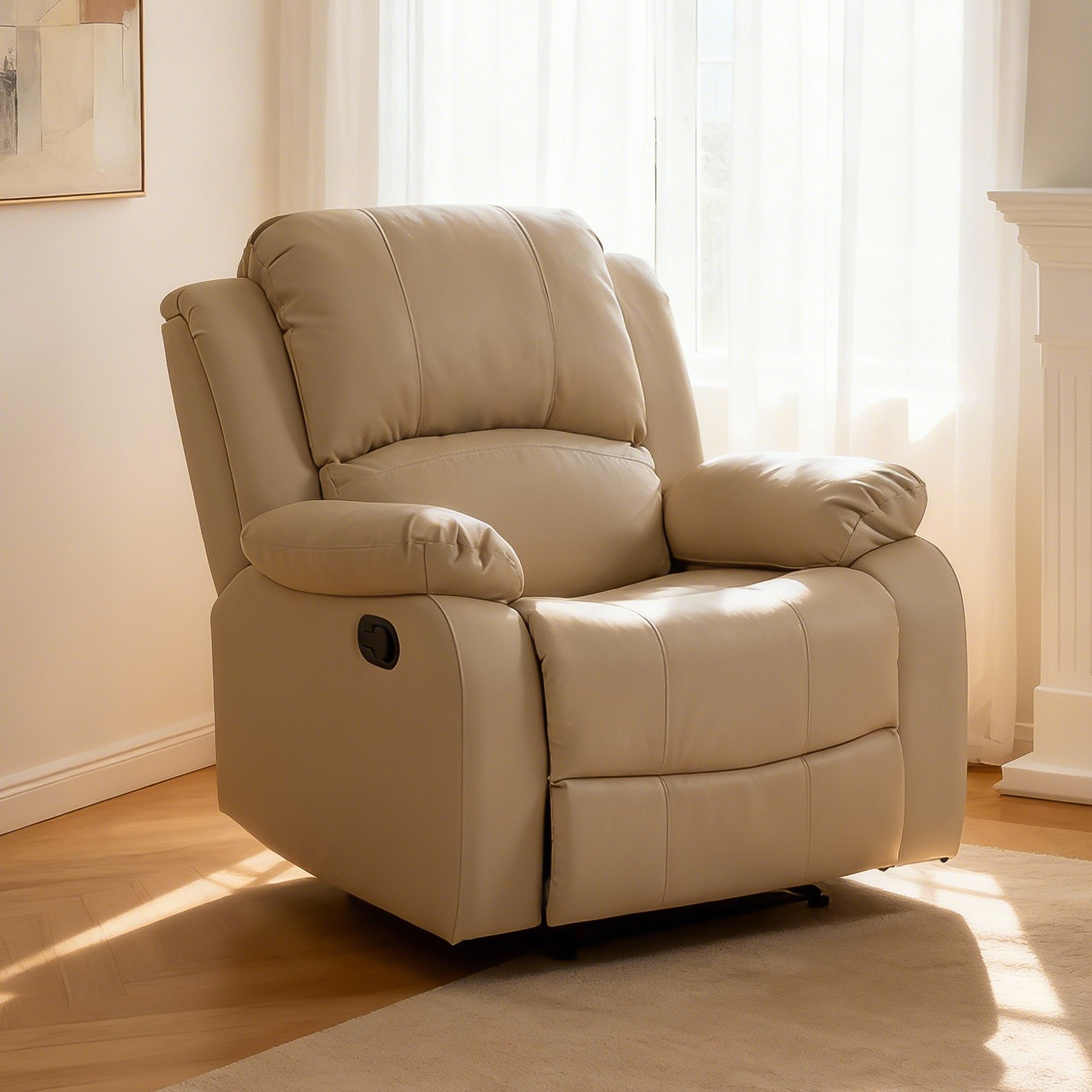 Manual Recliner PU NHO-01 Beige