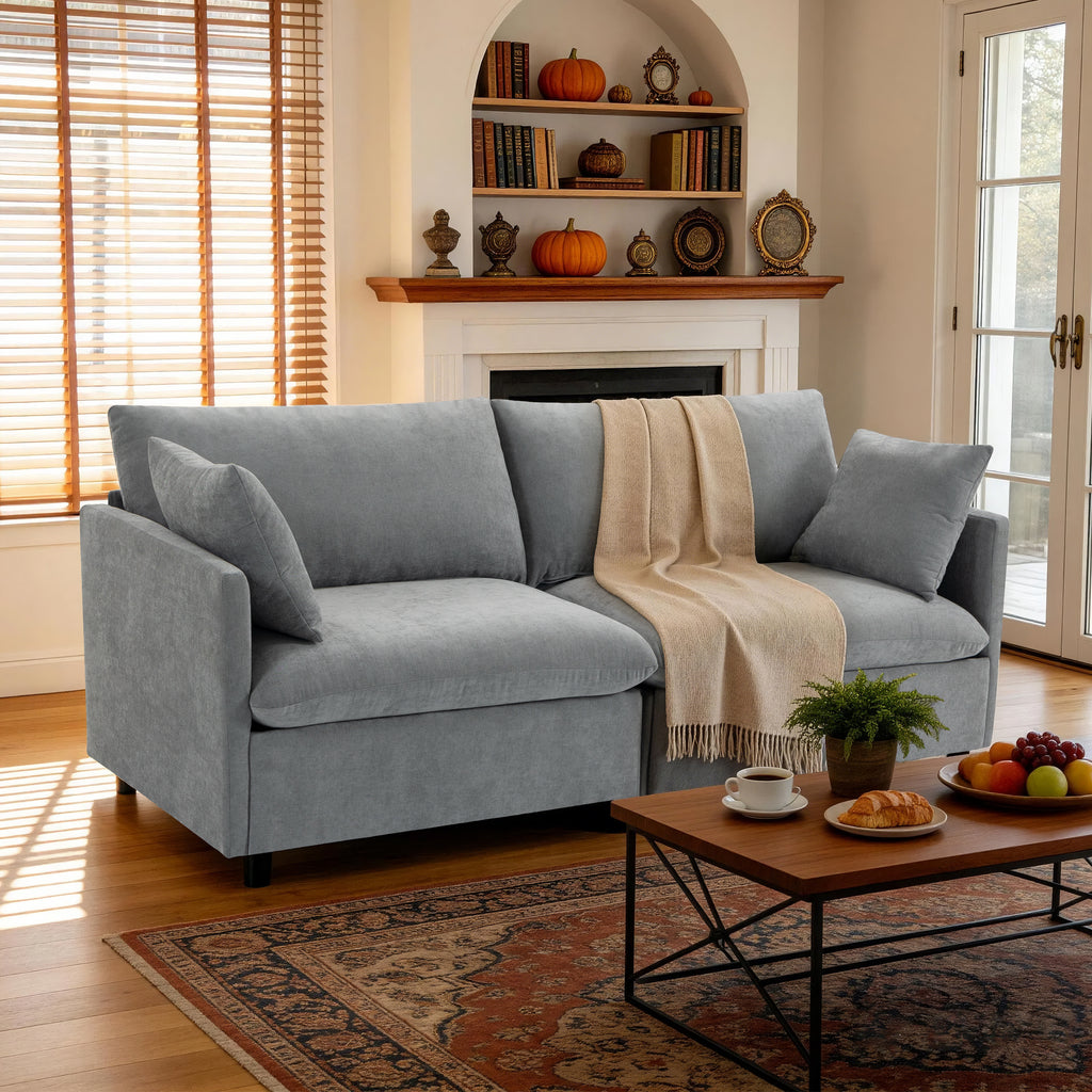 Culect Designer Minimalist Sofa NSD-01, Gray