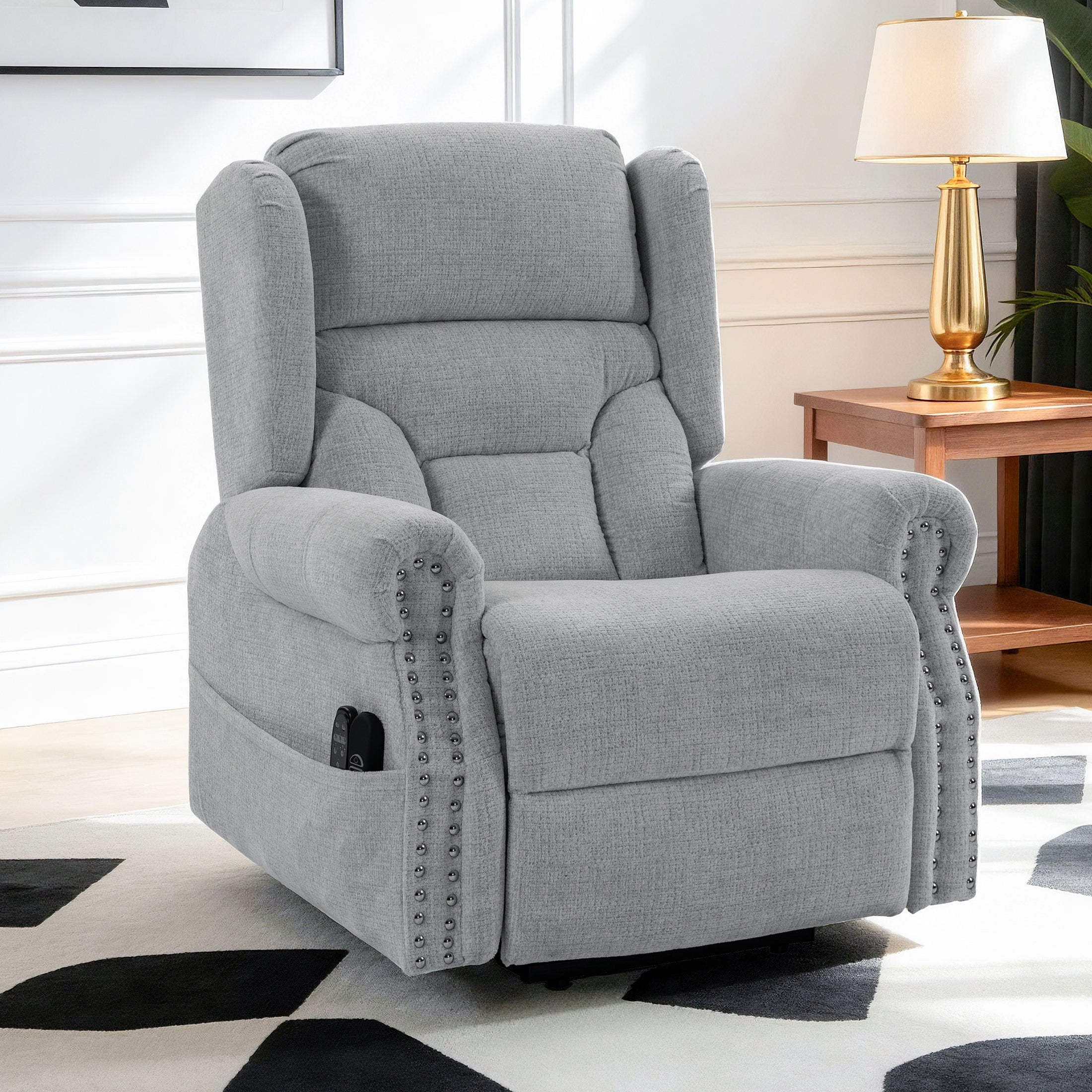Culect Electric Power Lift Recliner with Massage and Heating ES-04 Gray