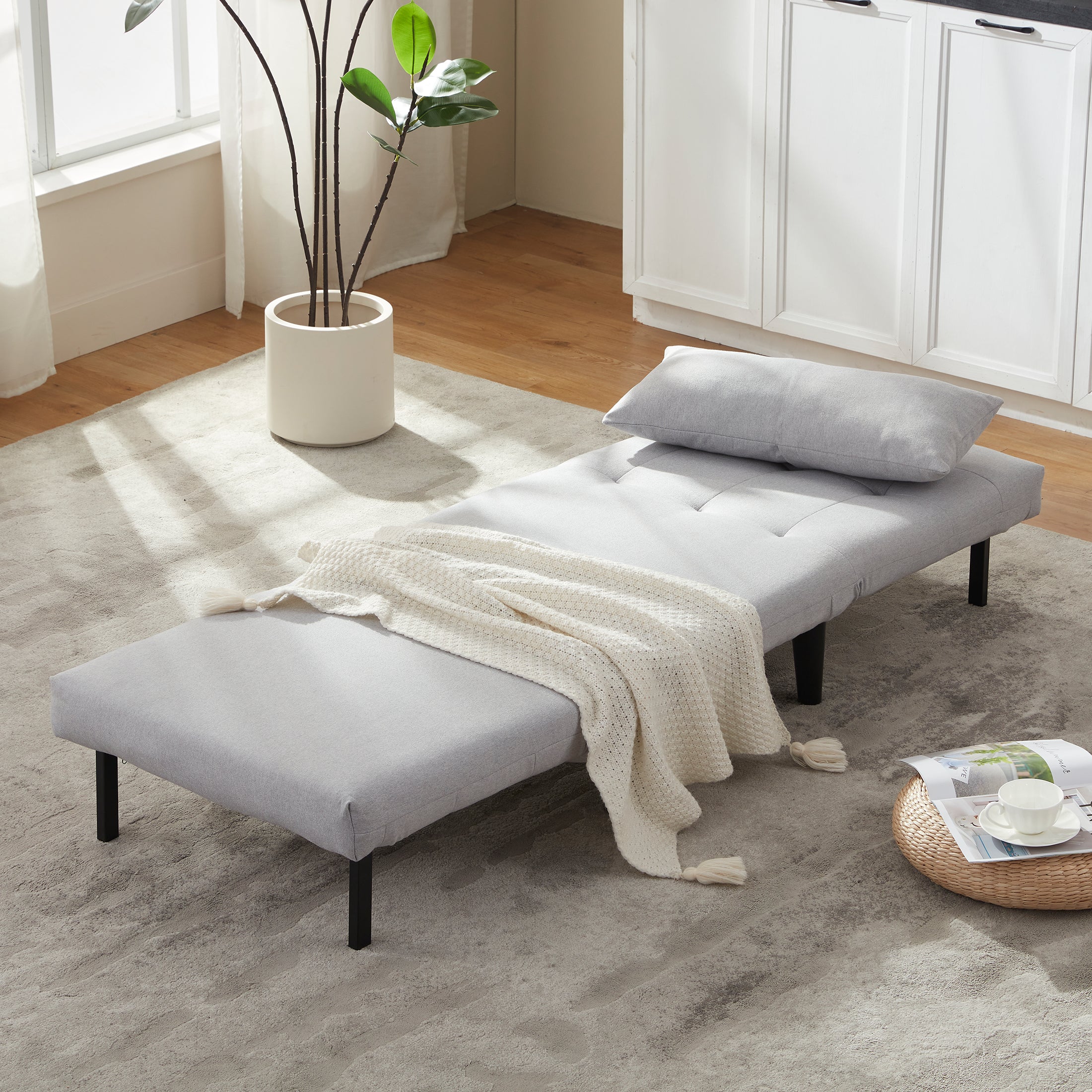 Single-Person Folding Sofa Bed CCS-01 Gray