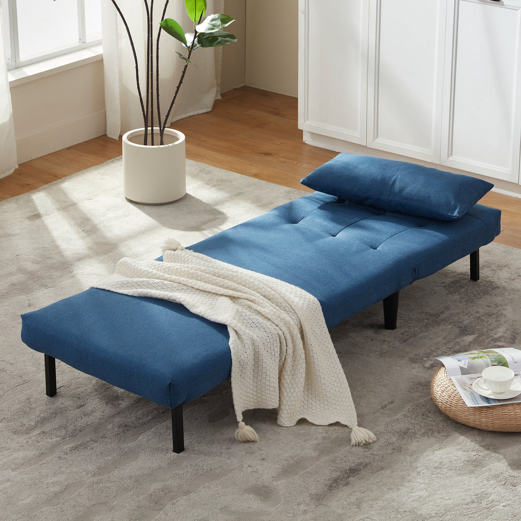 Single-Person Folding Sofa Bed CCS-01 Blue