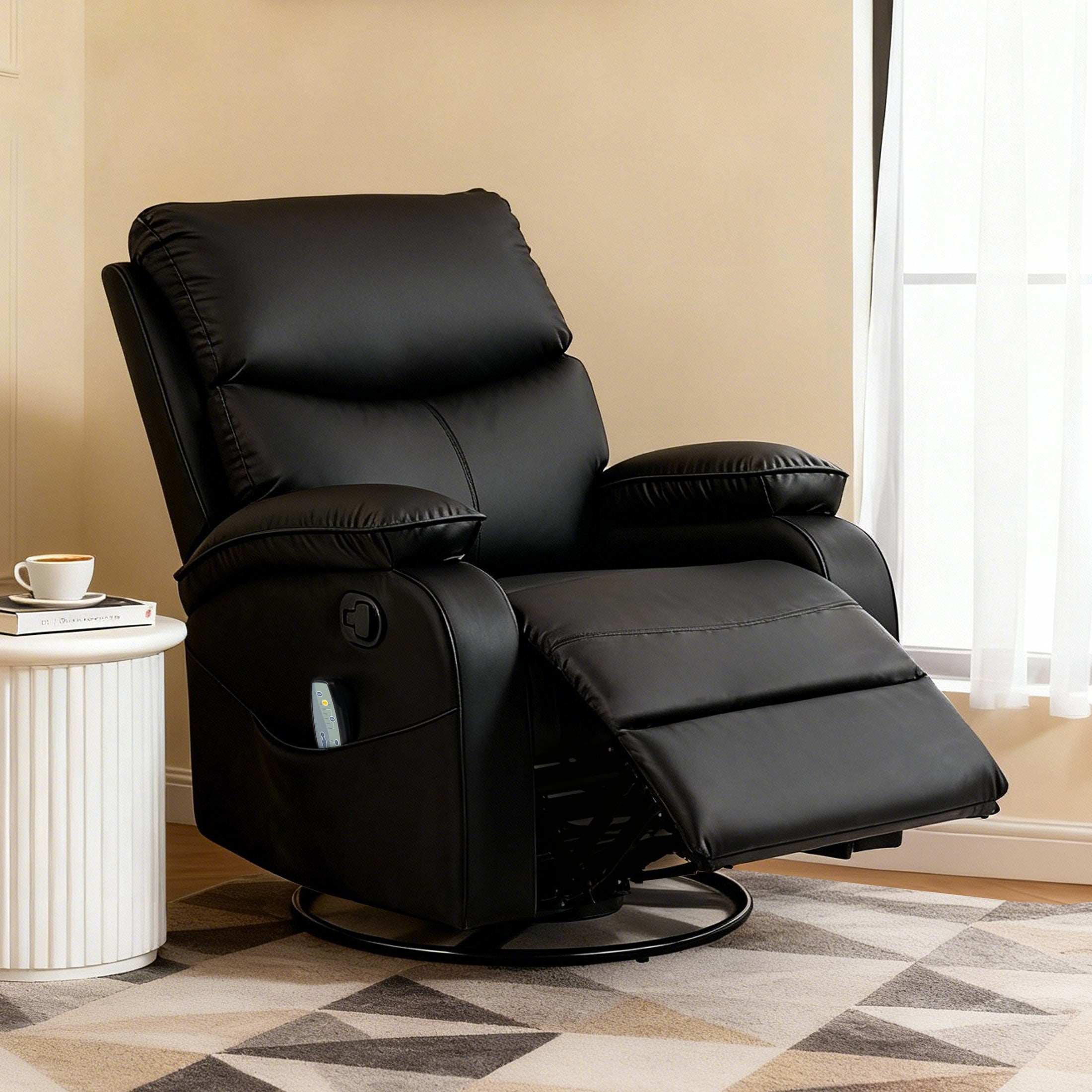 Manual Rocking Recliner HOM-02 Black