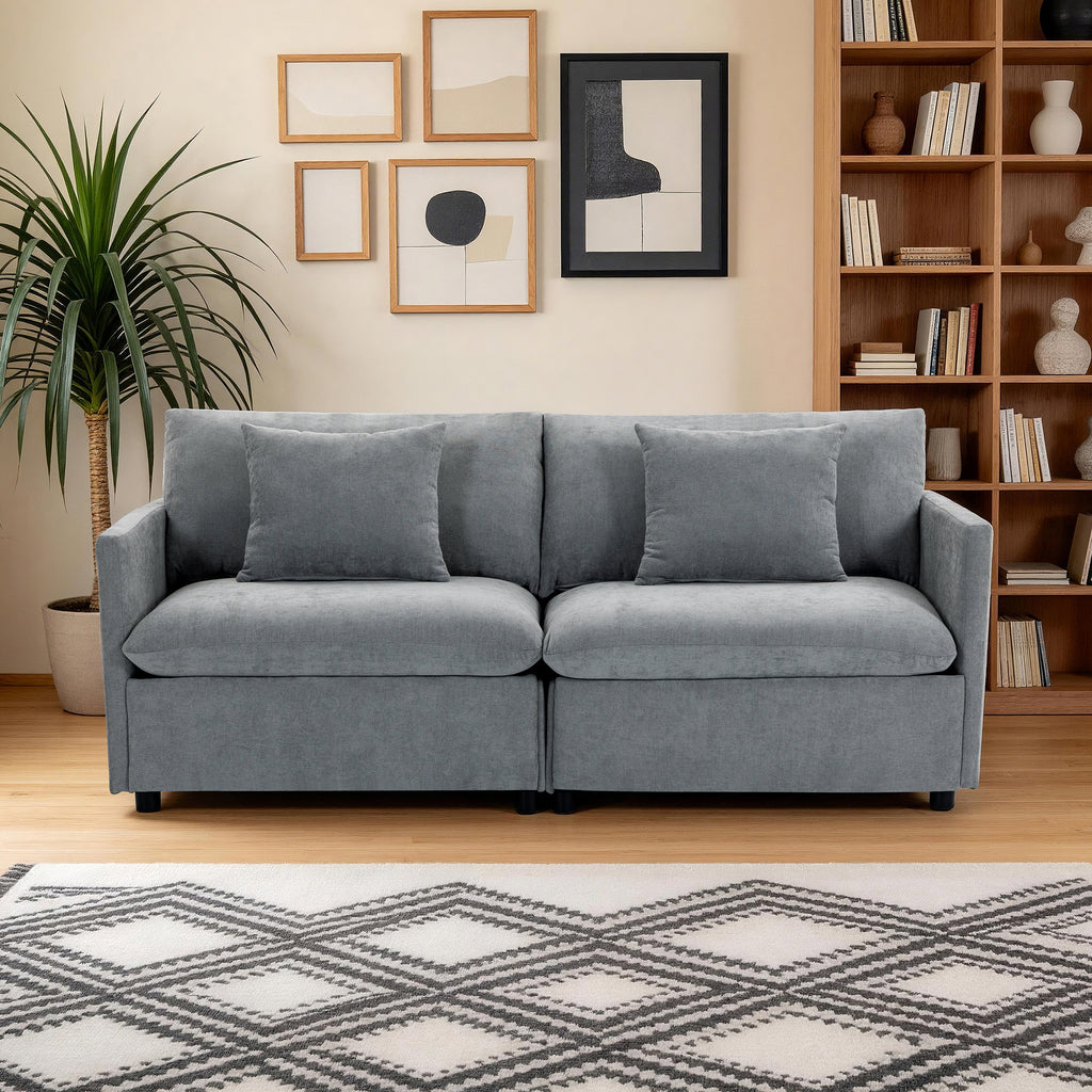 Culect Designer Minimalist Sofa NSD-01, Gray