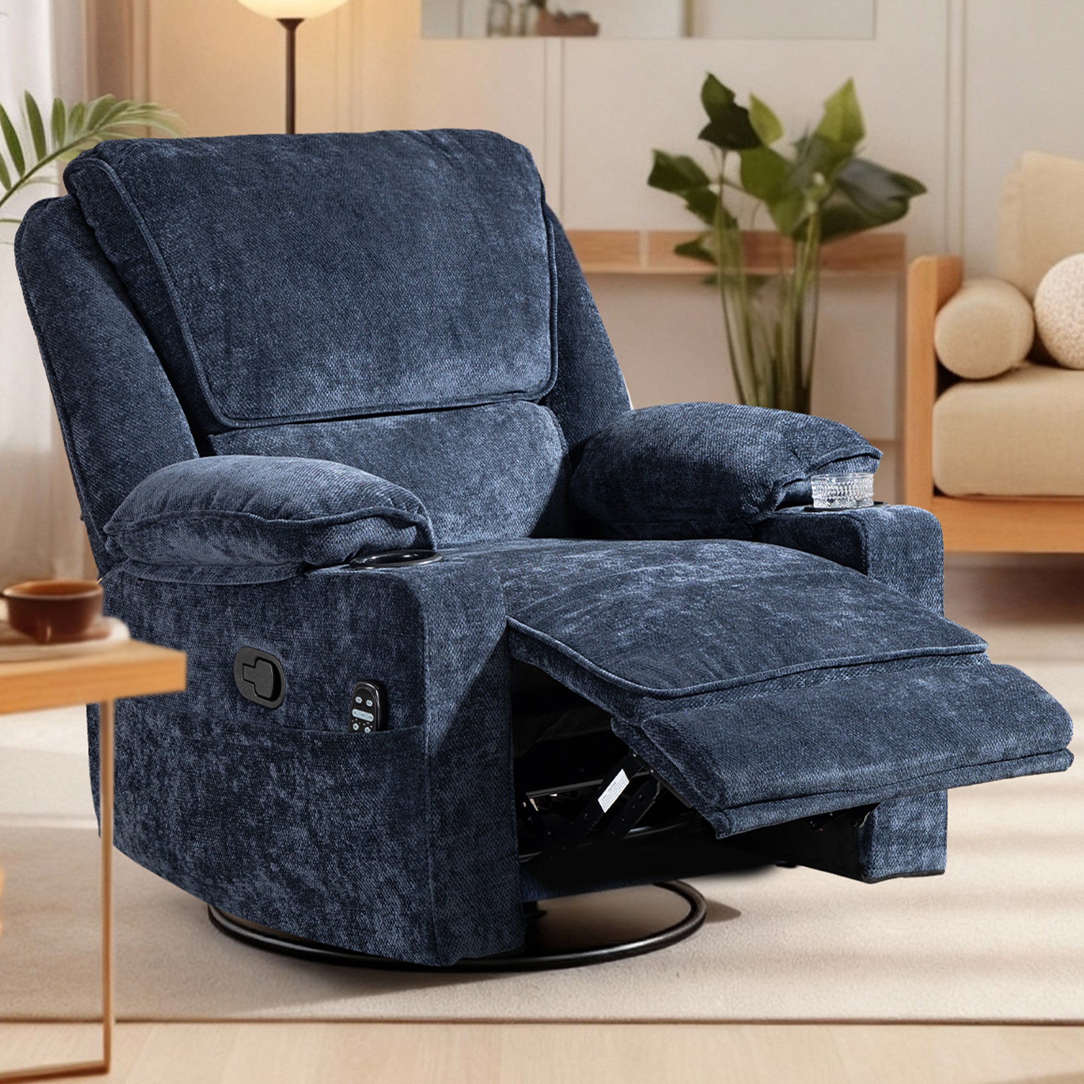 Manual Recliner HO-01 Navy Blue