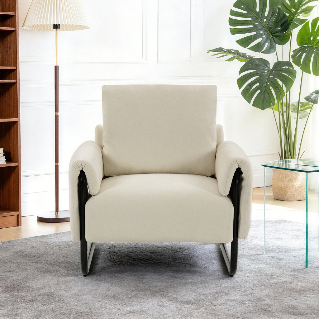 Iron-Frame Relaxation Chair ACS-04 Beige