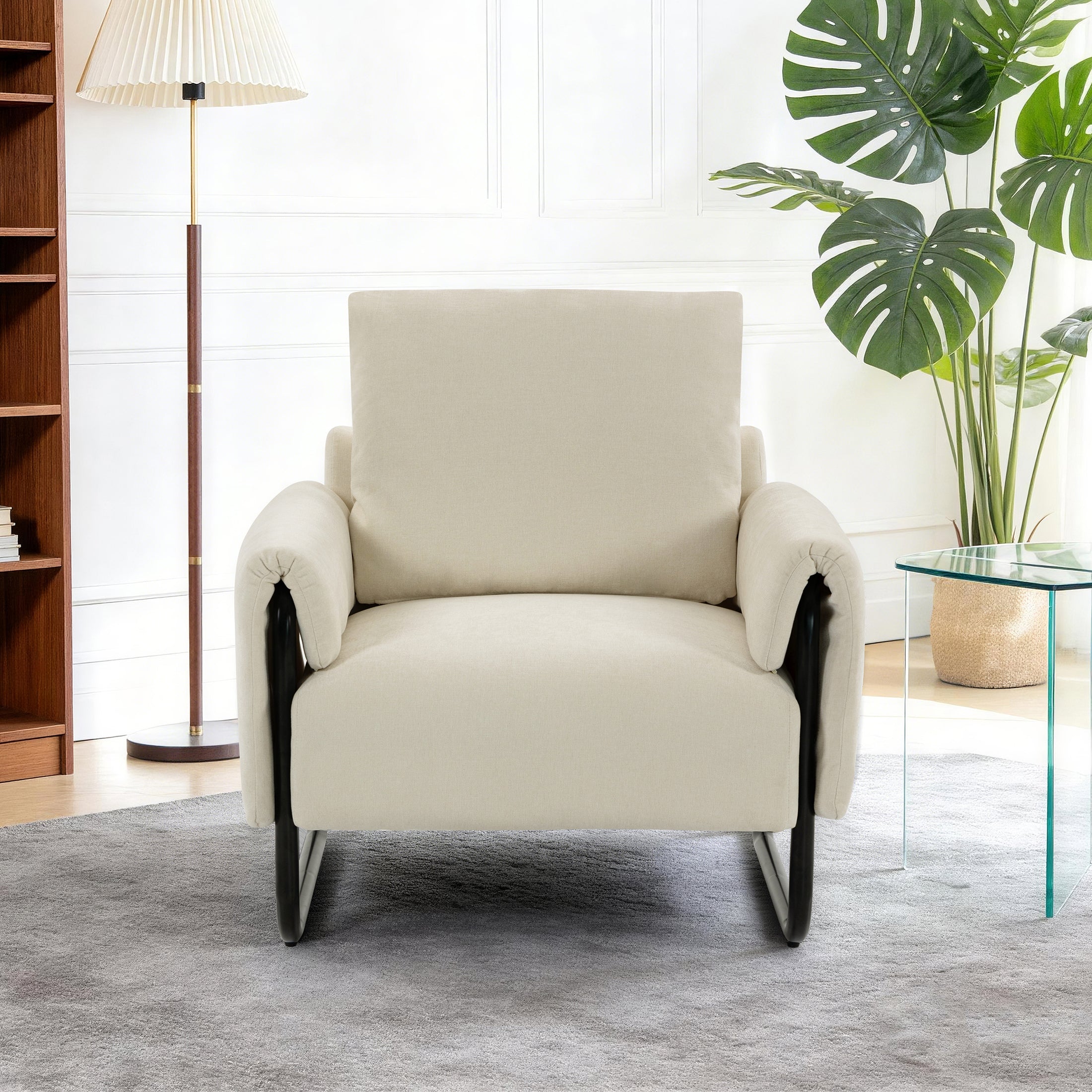 Iron-Frame Relaxation Chair ACS-04 Beige