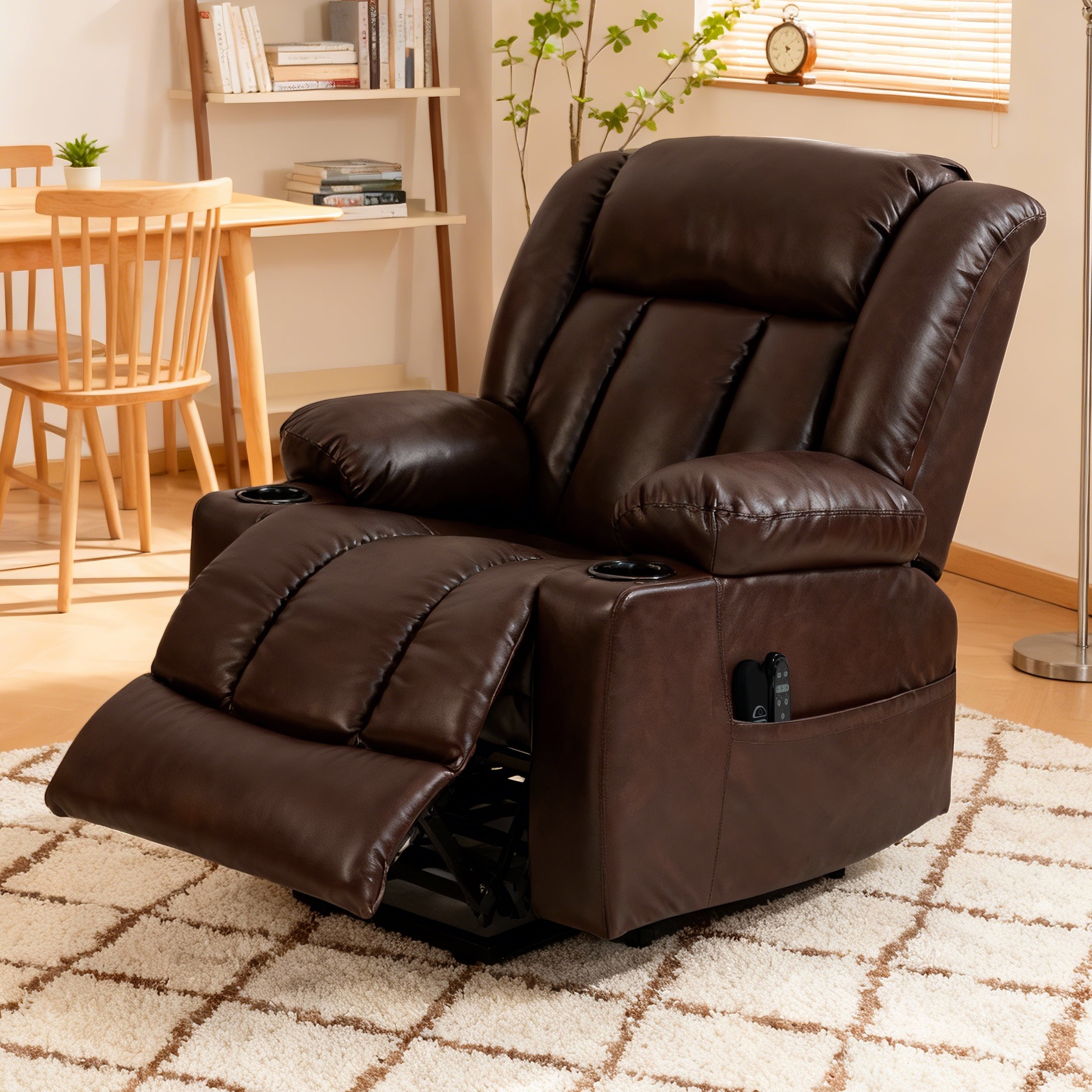 Electric Lift Recliner ES-02 PU Reddish Brown
