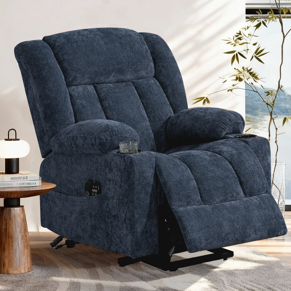 Electric Lift Recliner ES-01 Navy Blue
