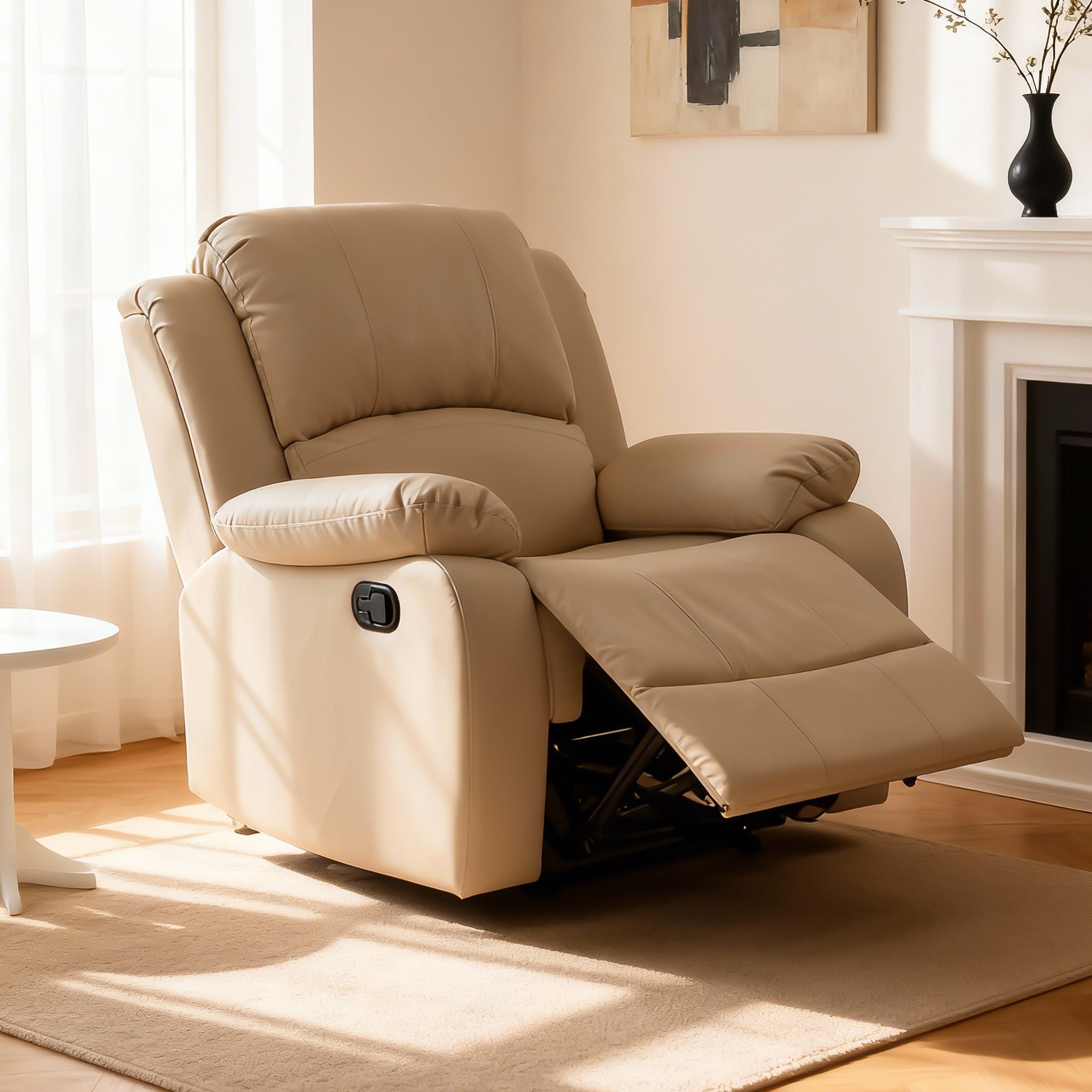Manual Recliner PU NHO-01 Beige