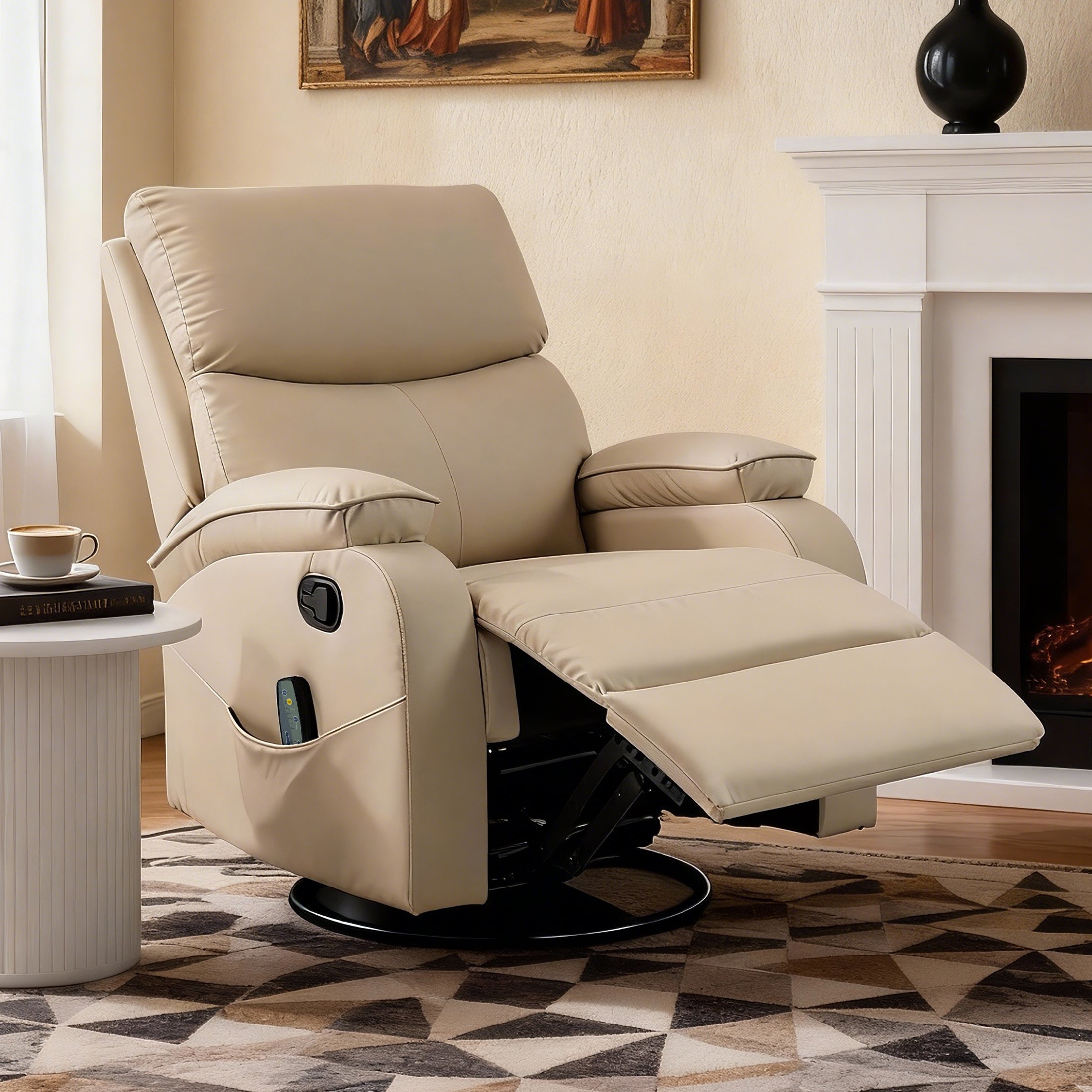 Manual Rocking Recliner HOM-02 Beige
