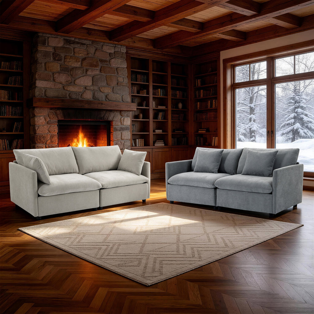 Culect Designer Minimalist Sofa NSD-01, Light Brown