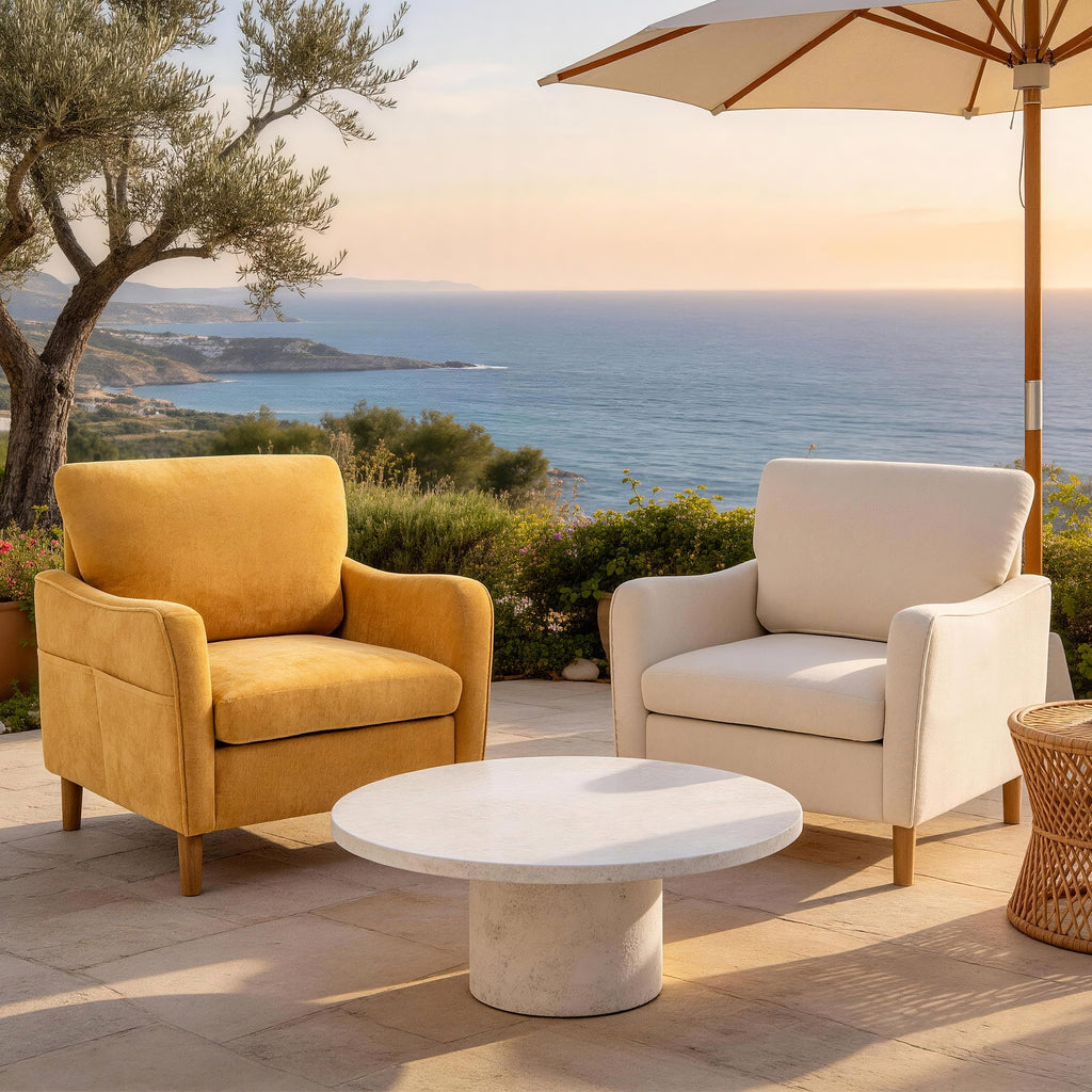 Comfortable Reading Chair for the Living Room or Study ACS-02 Beige