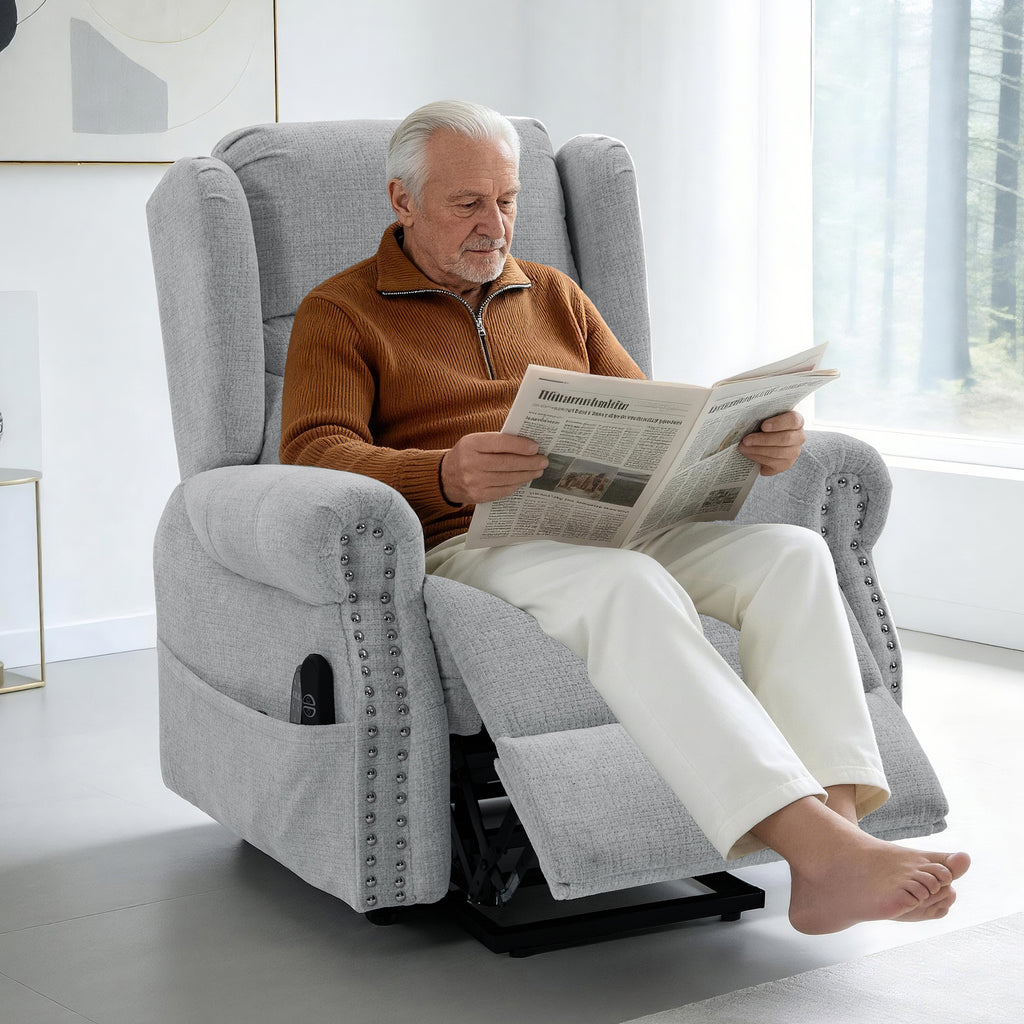 Culect Electric Power Lift Recliner with Massage and Heating ES-04 Gray