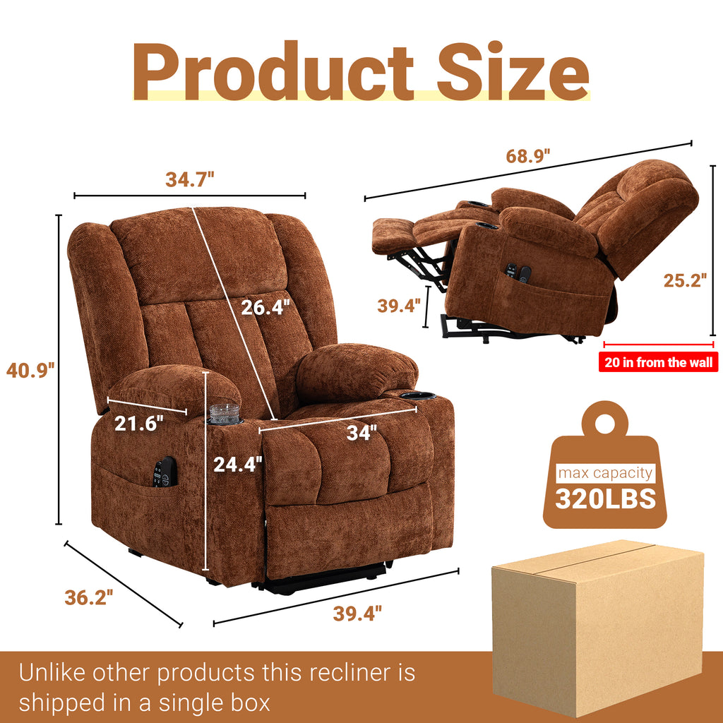 Electric Lift Recliner ES-01 Brown