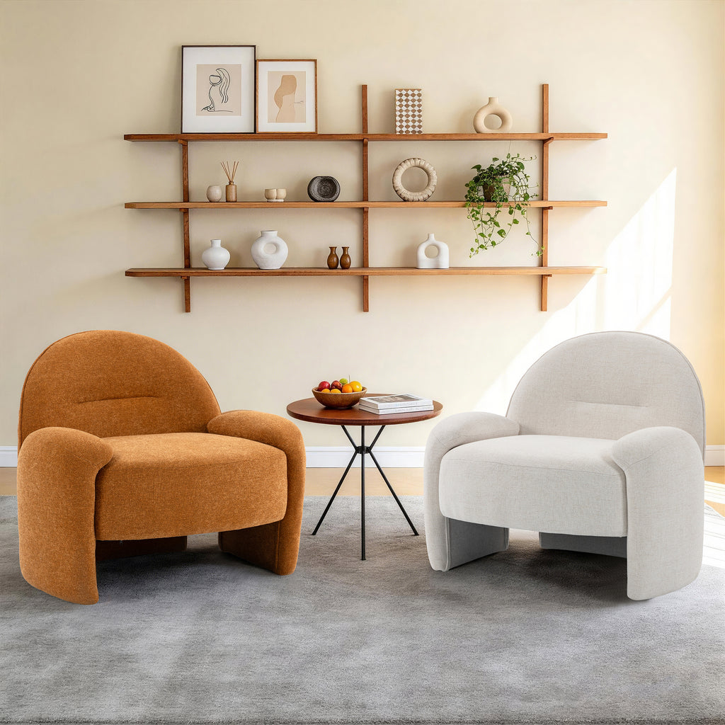 Designer Lounge Chair Set ACS-03 Orange