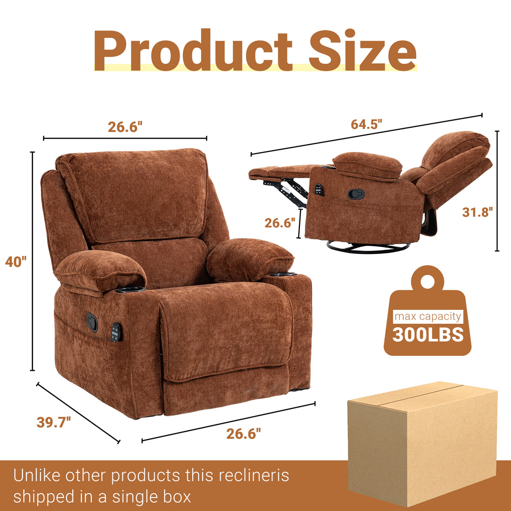 Manual Recliner HO-01 Brown