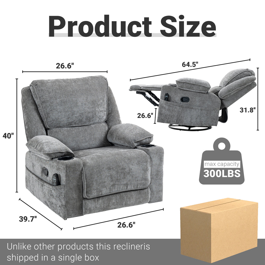Manual Recliner HO-01 Gray