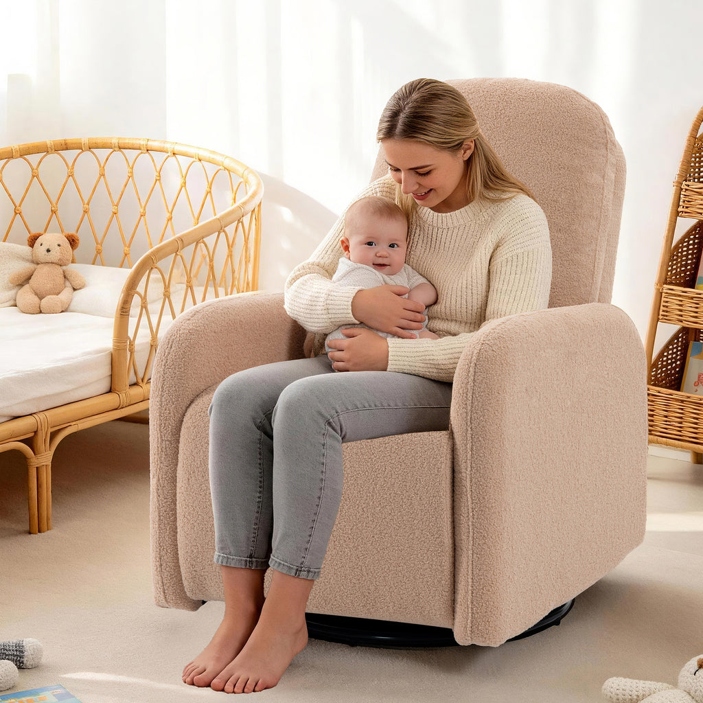 Culect 270 Swivel Rocker Recliner Chair ESS-01 Brown