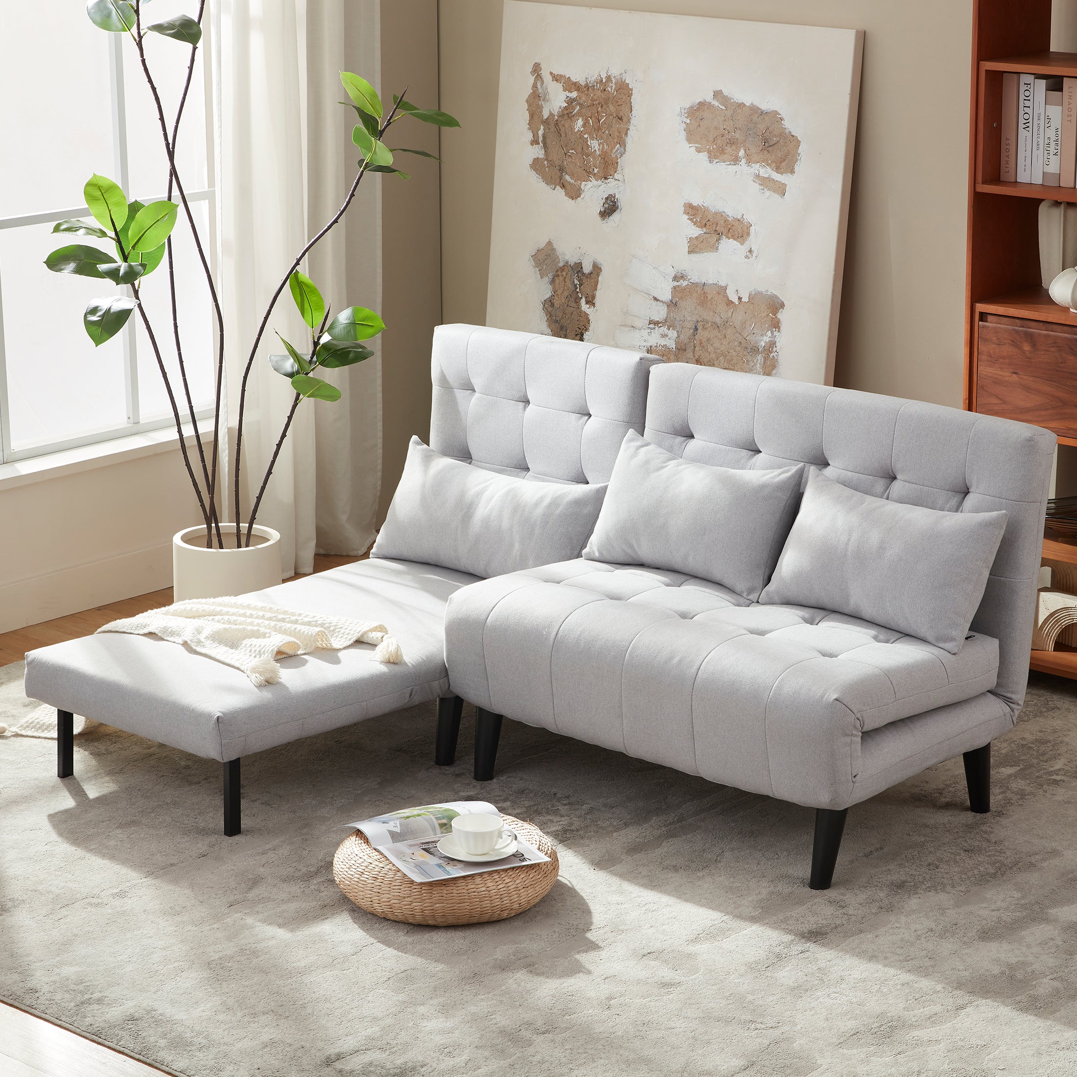 Single-Person Folding Sofa Bed CCS-01 Gray