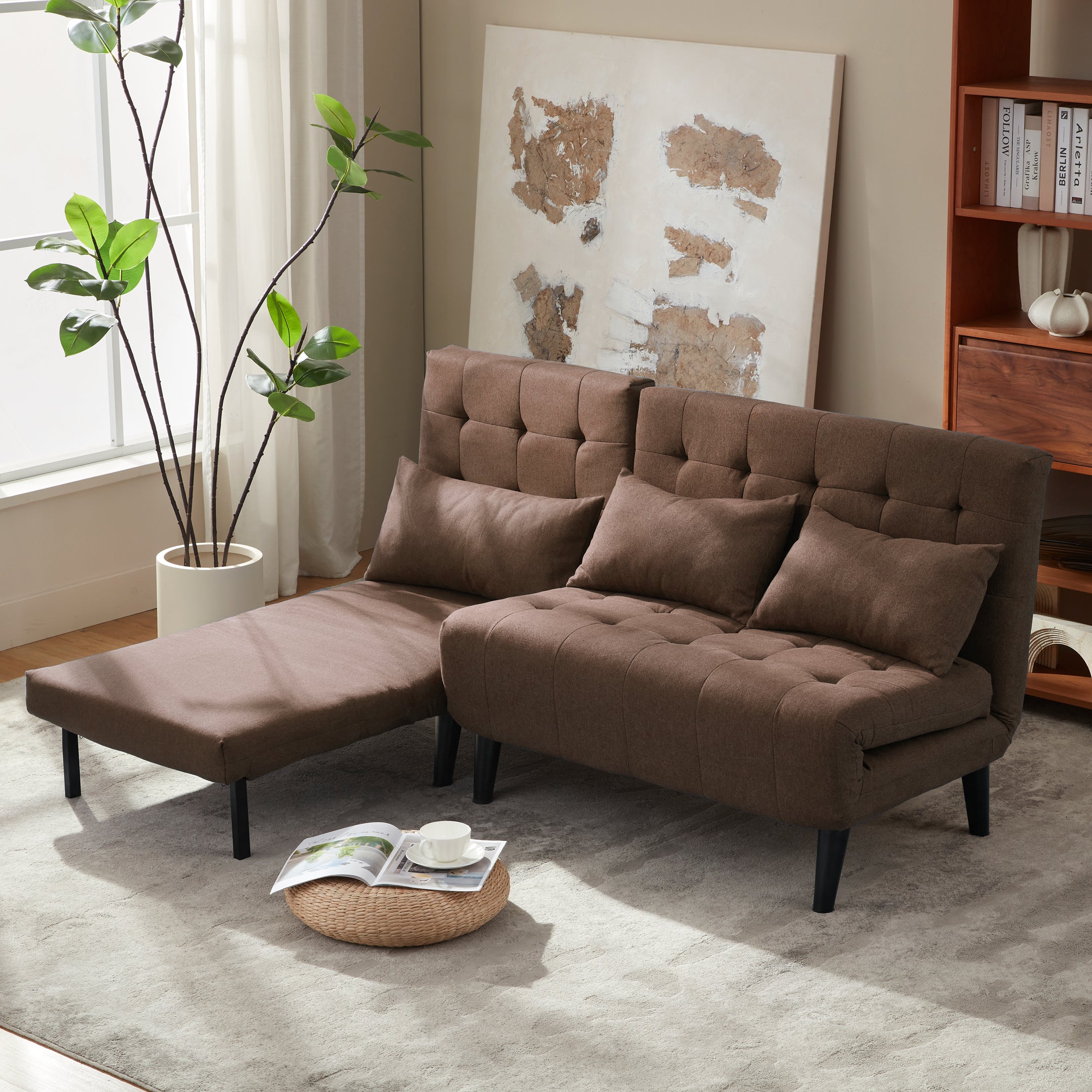 Two-Person Folding Sofa Bed CCD-01 Brown