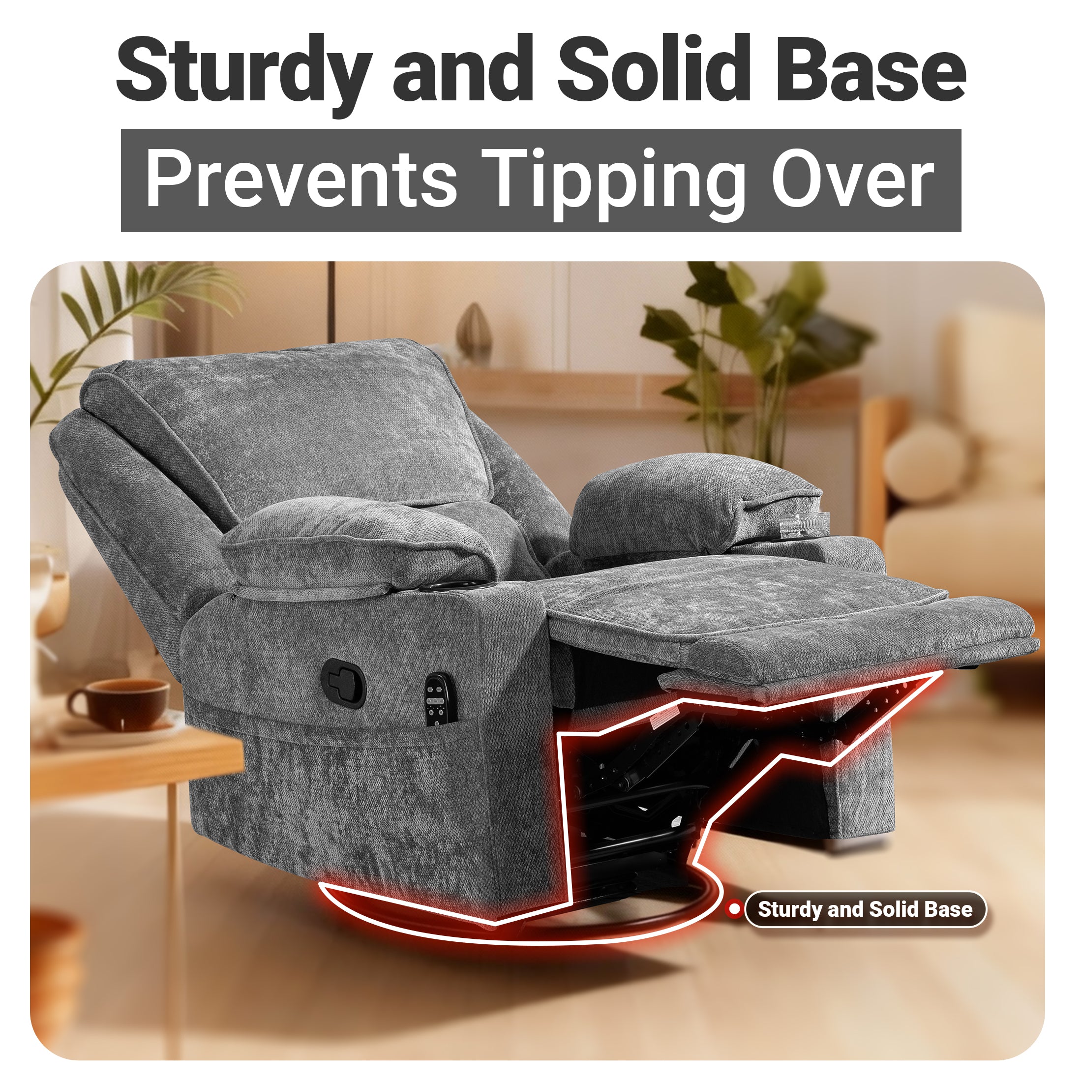 Manual Recliner HO-01 Gray