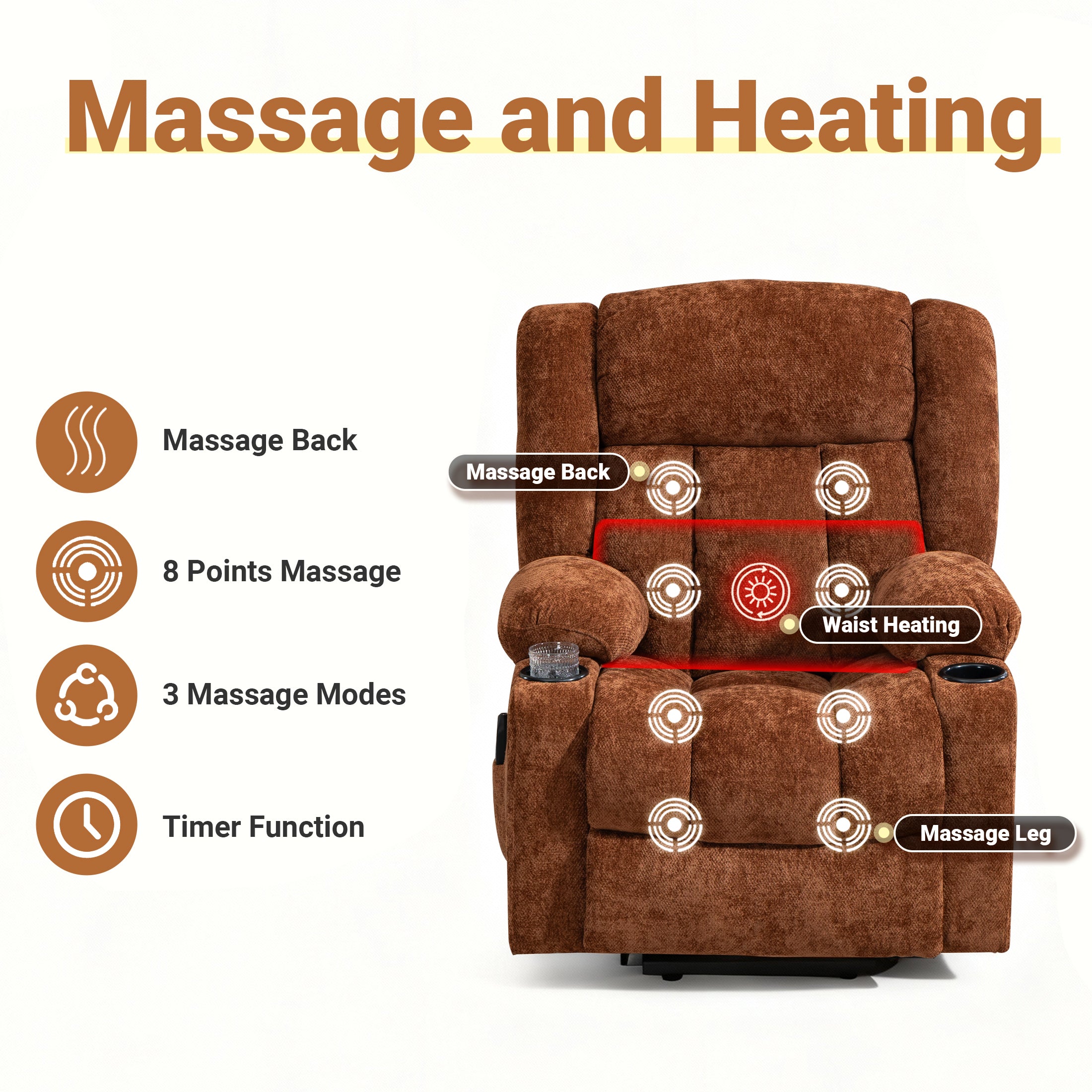 Electric Lift Recliner ES-01 Brown