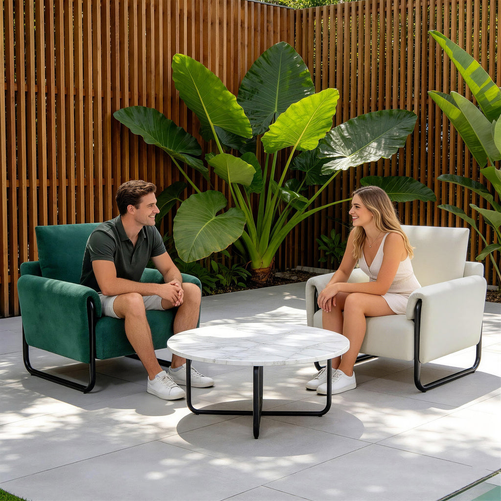 Iron-Frame Relaxation Chair ACS-04 Green