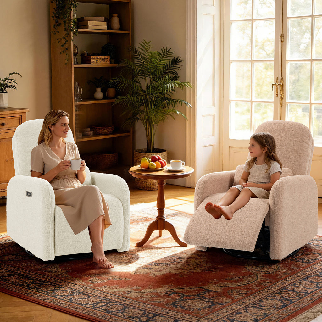 Culect 270 Swivel Rocker Recliner Chair ESS-01 Beige