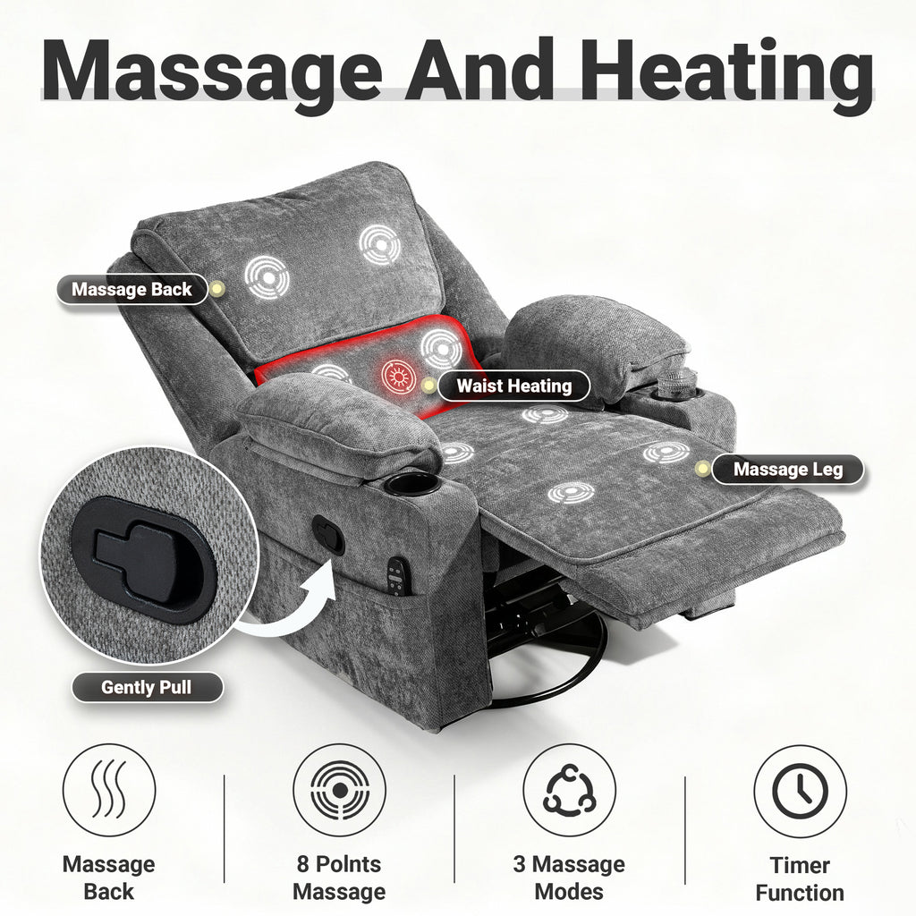 Manual Recliner HO-01 Gray