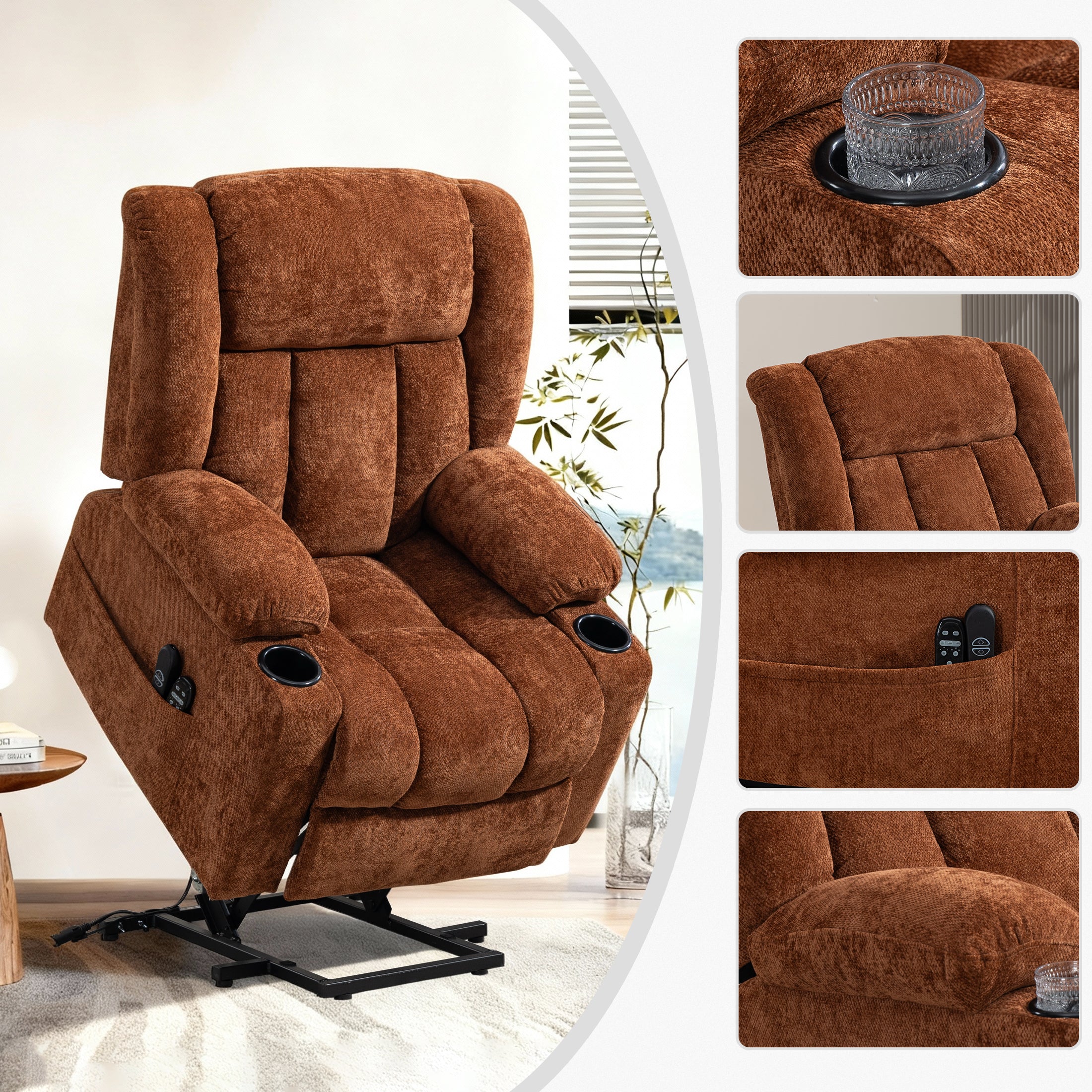 Electric Lift Recliner ES-01 Brown