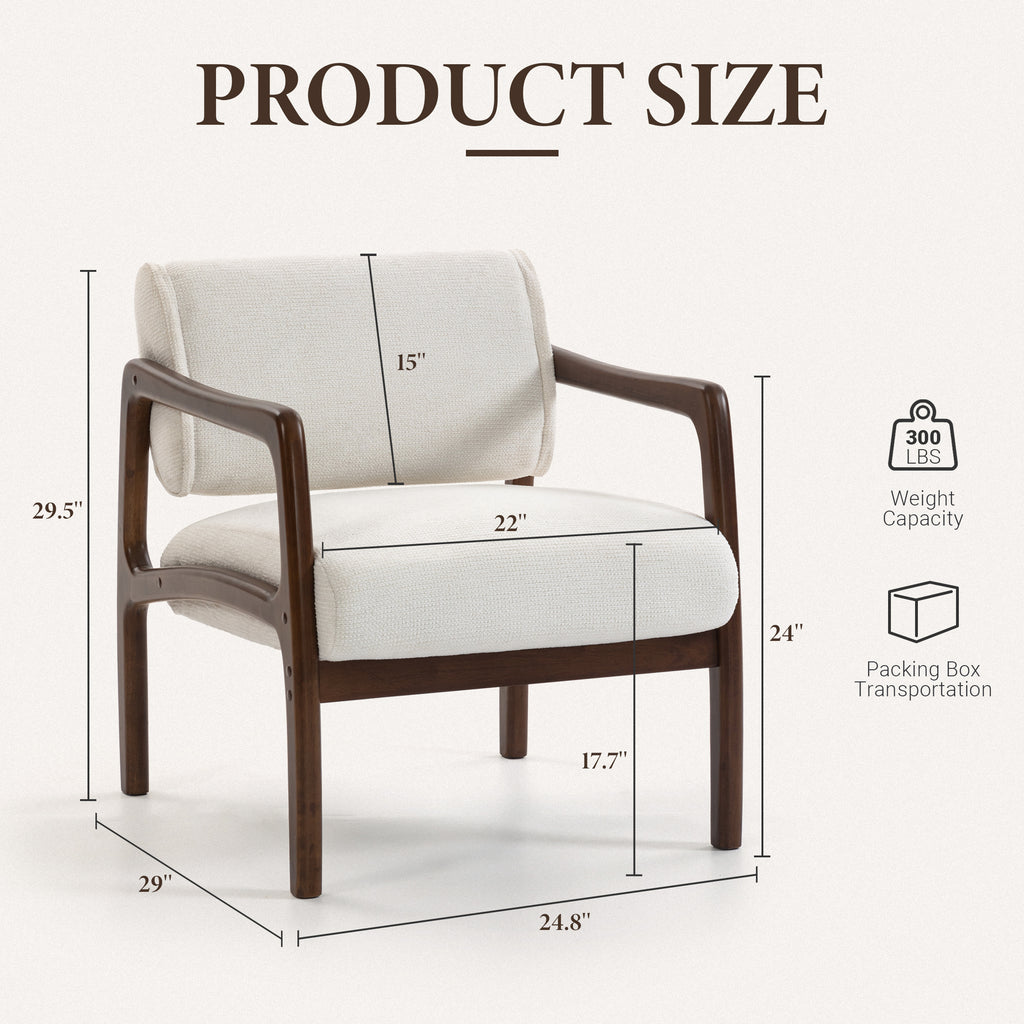 Linen-Backed 360° Swivel Recliner Chair ACW-01 White