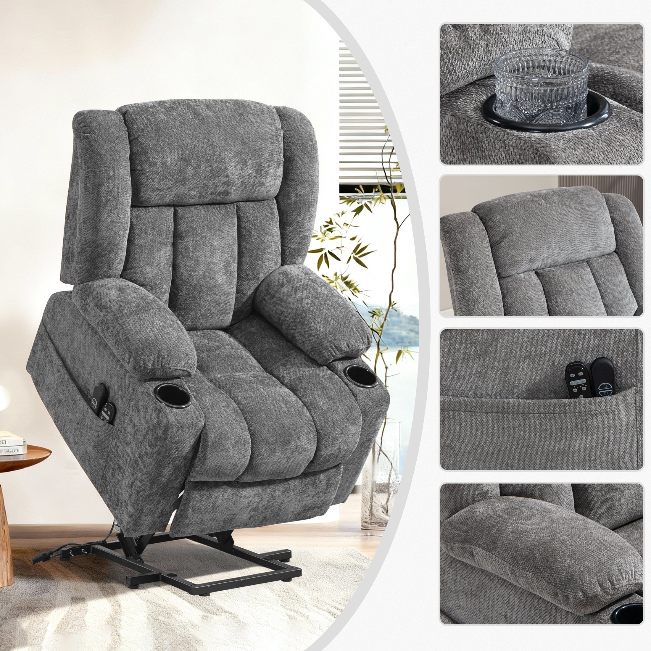 Electric Lift Recliner ES-01 Gray