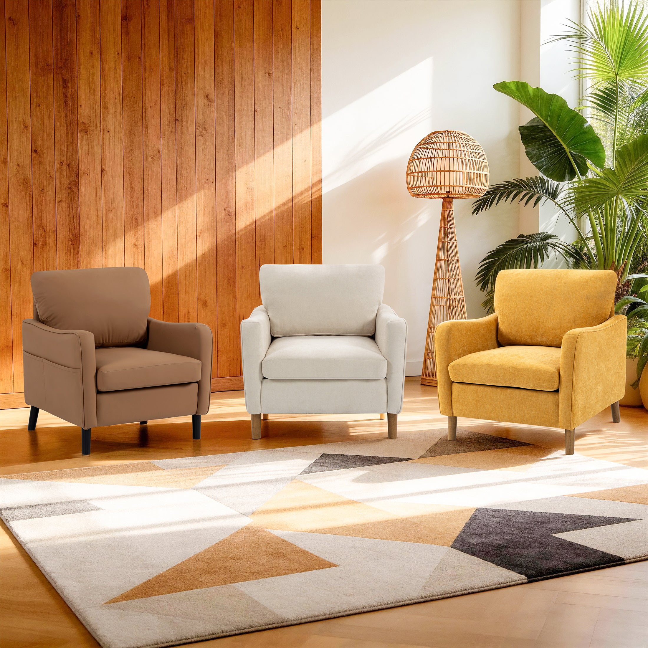 Comfortable Reading Chair for the Living Room or Study ACS-02 Beige