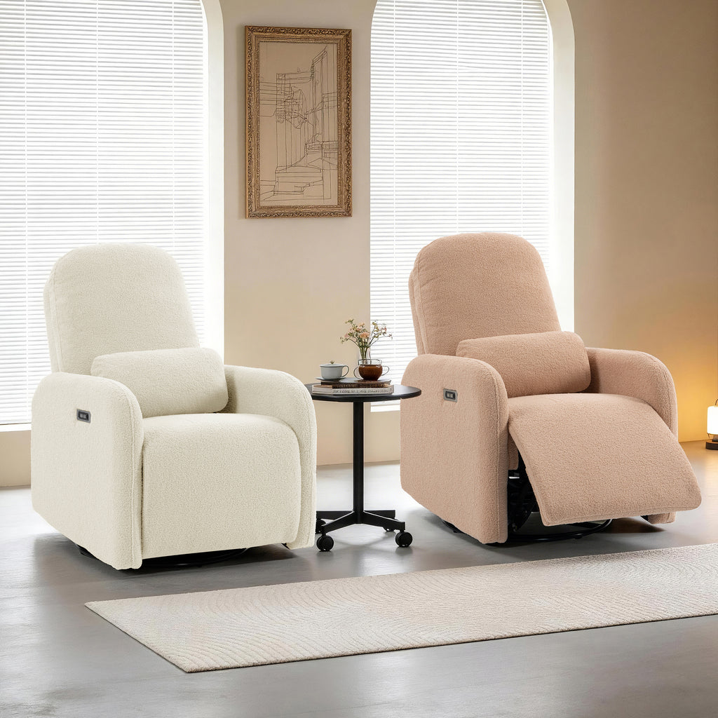 Culect 270 Swivel Rocker Recliner Chair ESS-01 Beige