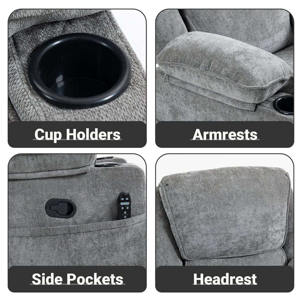 Manual Recliner HO-01 Gray