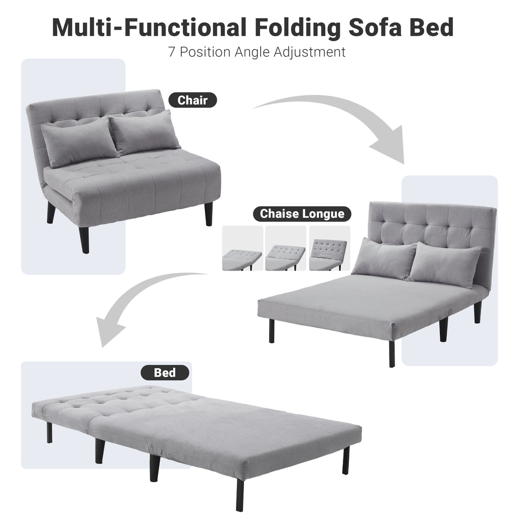 Two-Person Folding Sofa Bed CCD-01 Gray