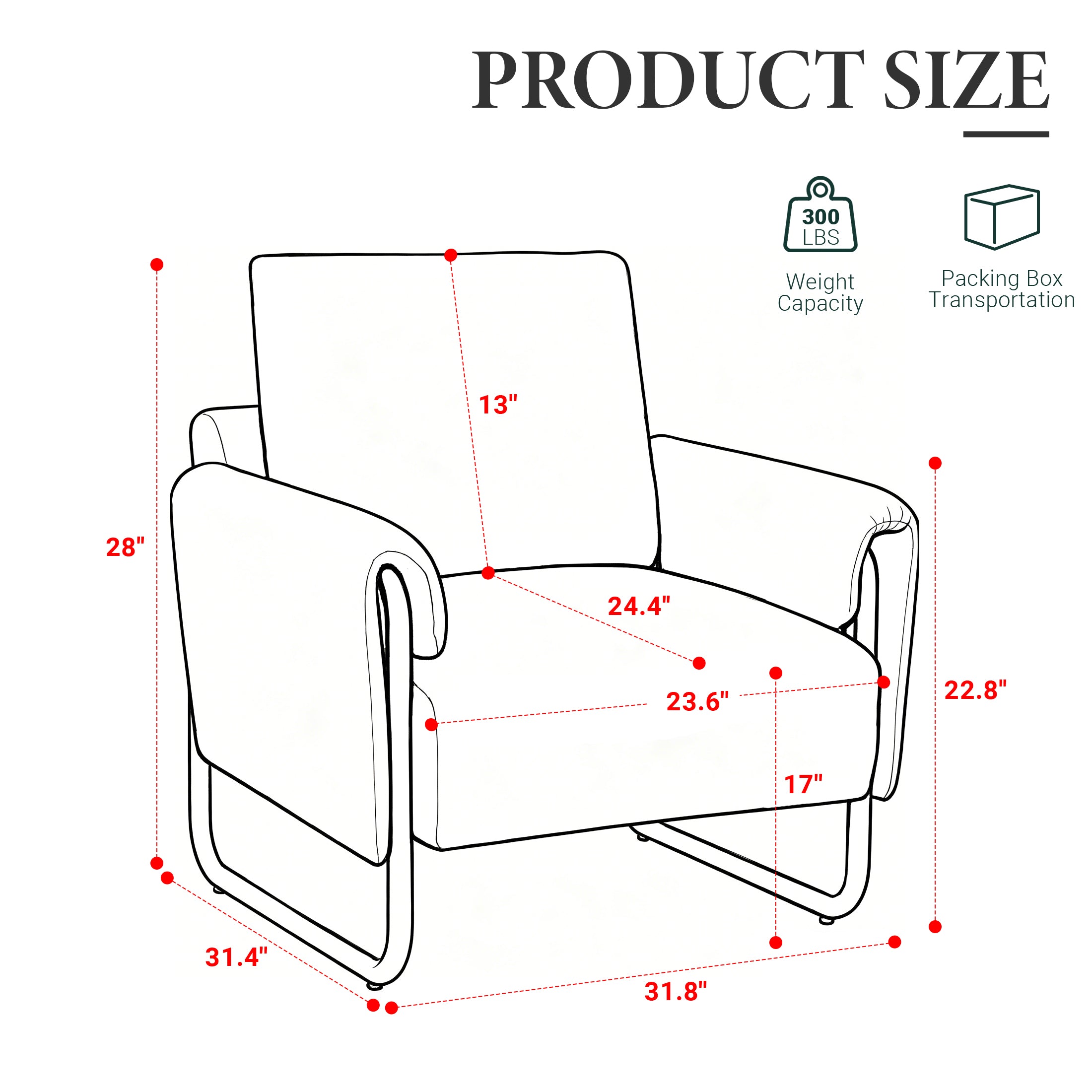 Iron-Frame Relaxation Chair ACS-04 Green