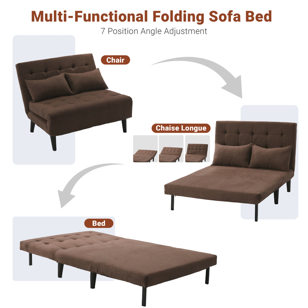 Two-Person Folding Sofa Bed CCD-01 Brown